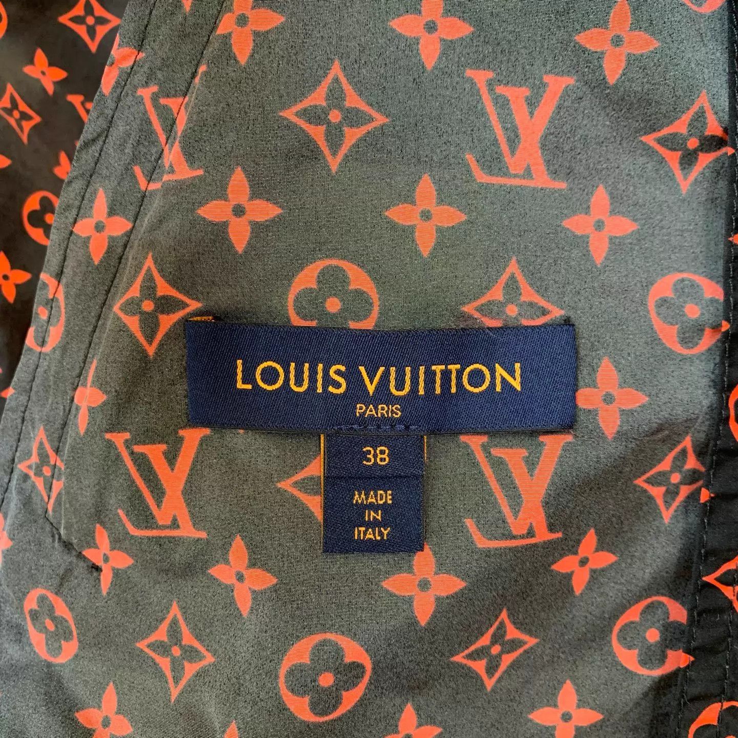 Louis Vuitton LV Women's Burgundy Full Logo WP Hooded Parka Size S / US 4 / IT 40 - 2 Thumbnail