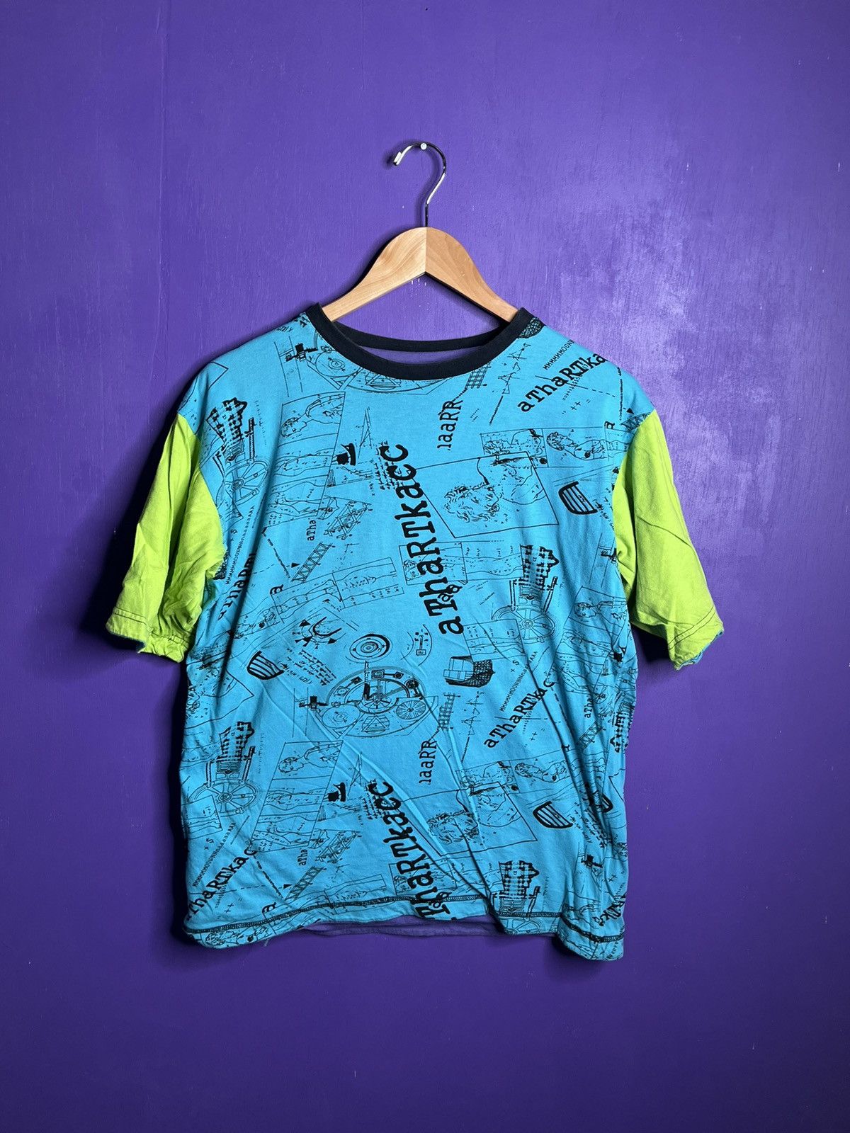 Vintage Vintage 80s/90s Mona Lisa reversible art t-shirt Size US M / EU 48-50 / 2 - 4 Thumbnail