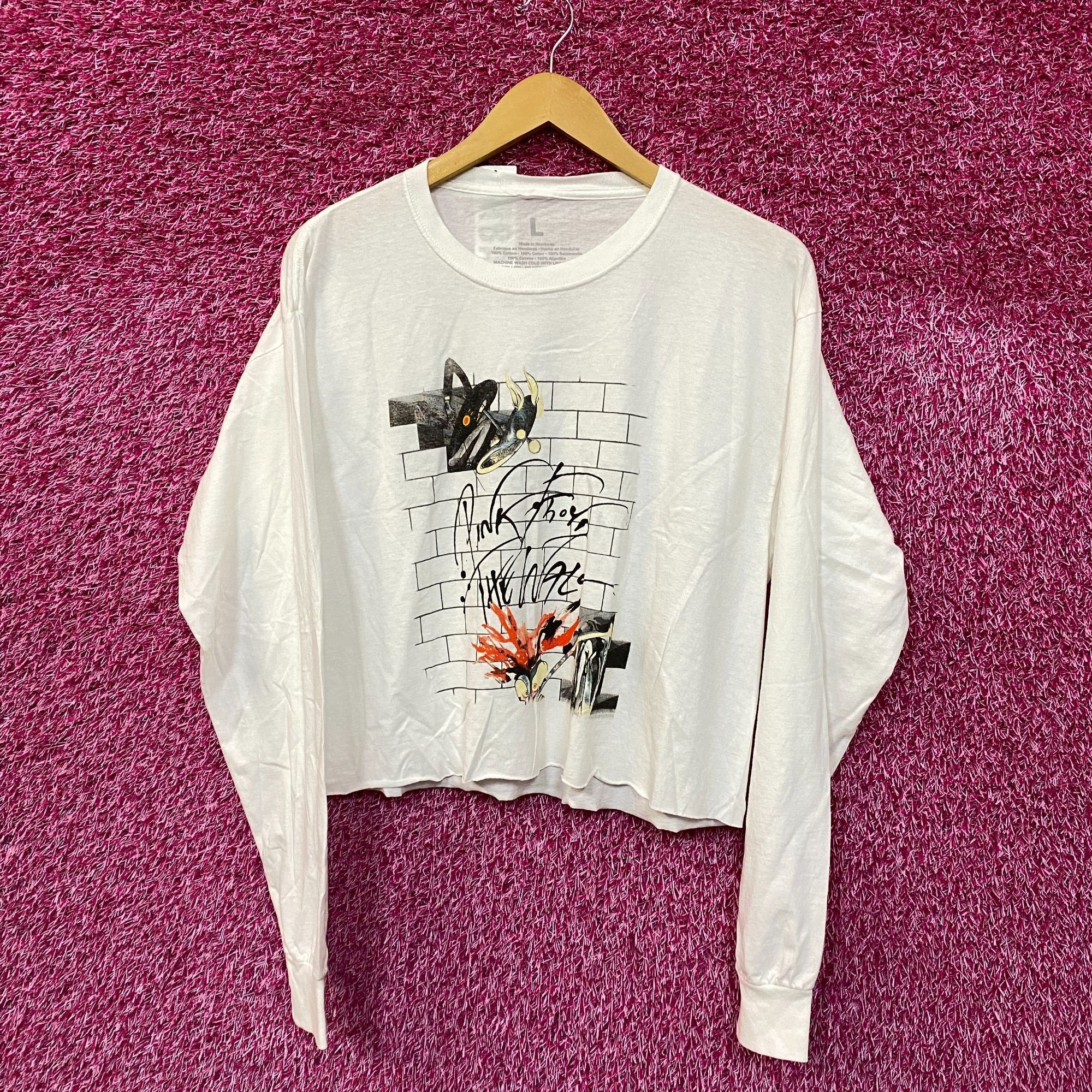 Pink Floyd Pink Floyd The wall White Long Sleeve Crop Top size Large Size L / US 10 / IT 46 - 1 Thumbnail