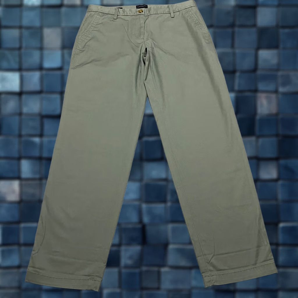 Talbots Talbots Womens Pants Green sz 4 Chino Business Casual Mid Rise Straight Relaxed Size 27" / US 4 / IT 40 - 1 Thumbnail