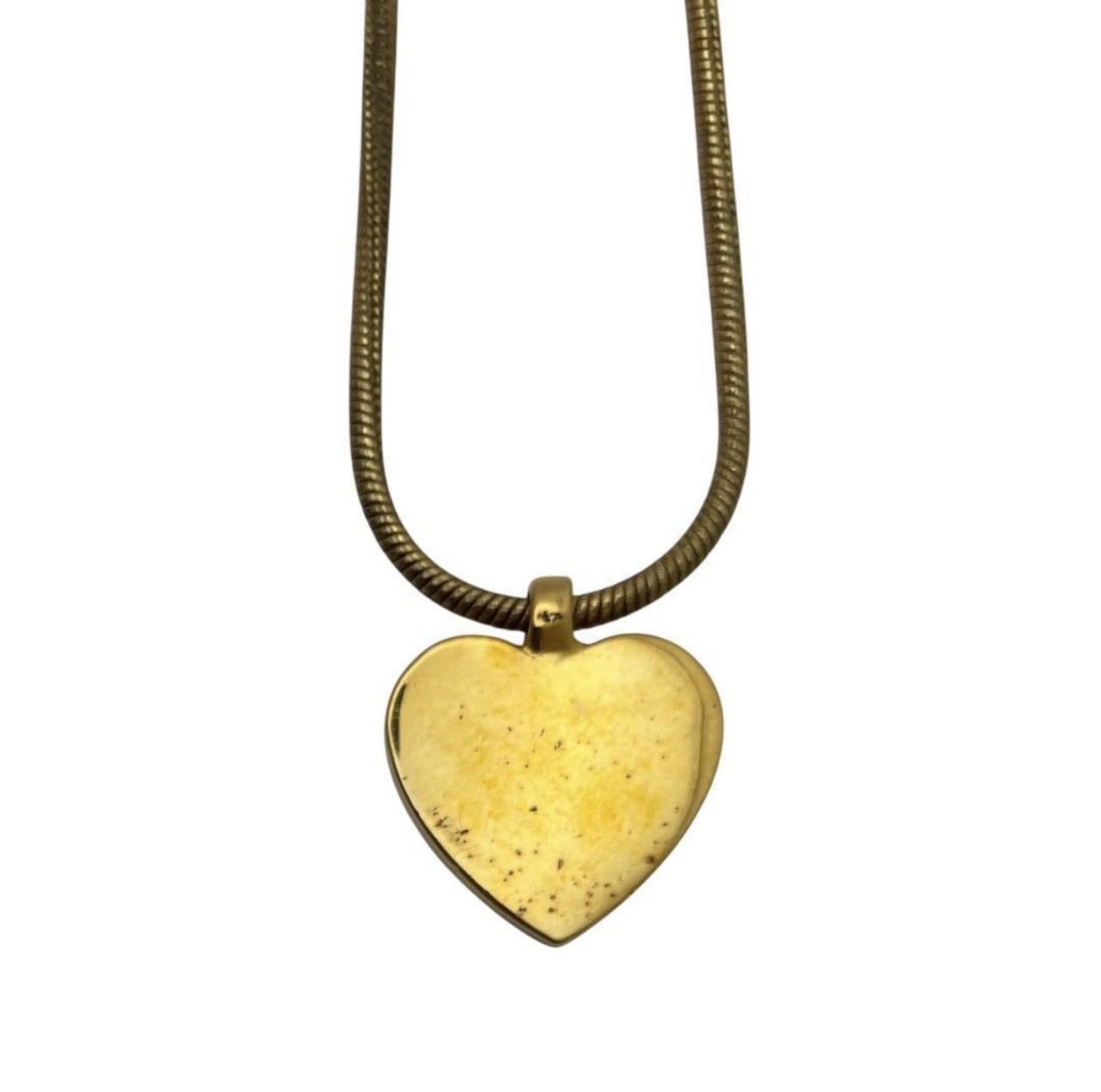 Dior Christian Dior Rhinestone Heart Logo Pendant Necklace Size ONE SIZE - 3 Thumbnail