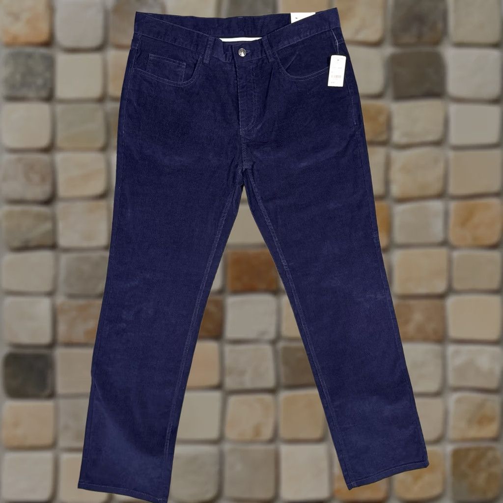 Brooks Brothers Brooks Brothers Pants Mens 35x32 Corduroy Slim Trouser Chino 5 Pocket Blue Size US 35 - 1 Thumbnail