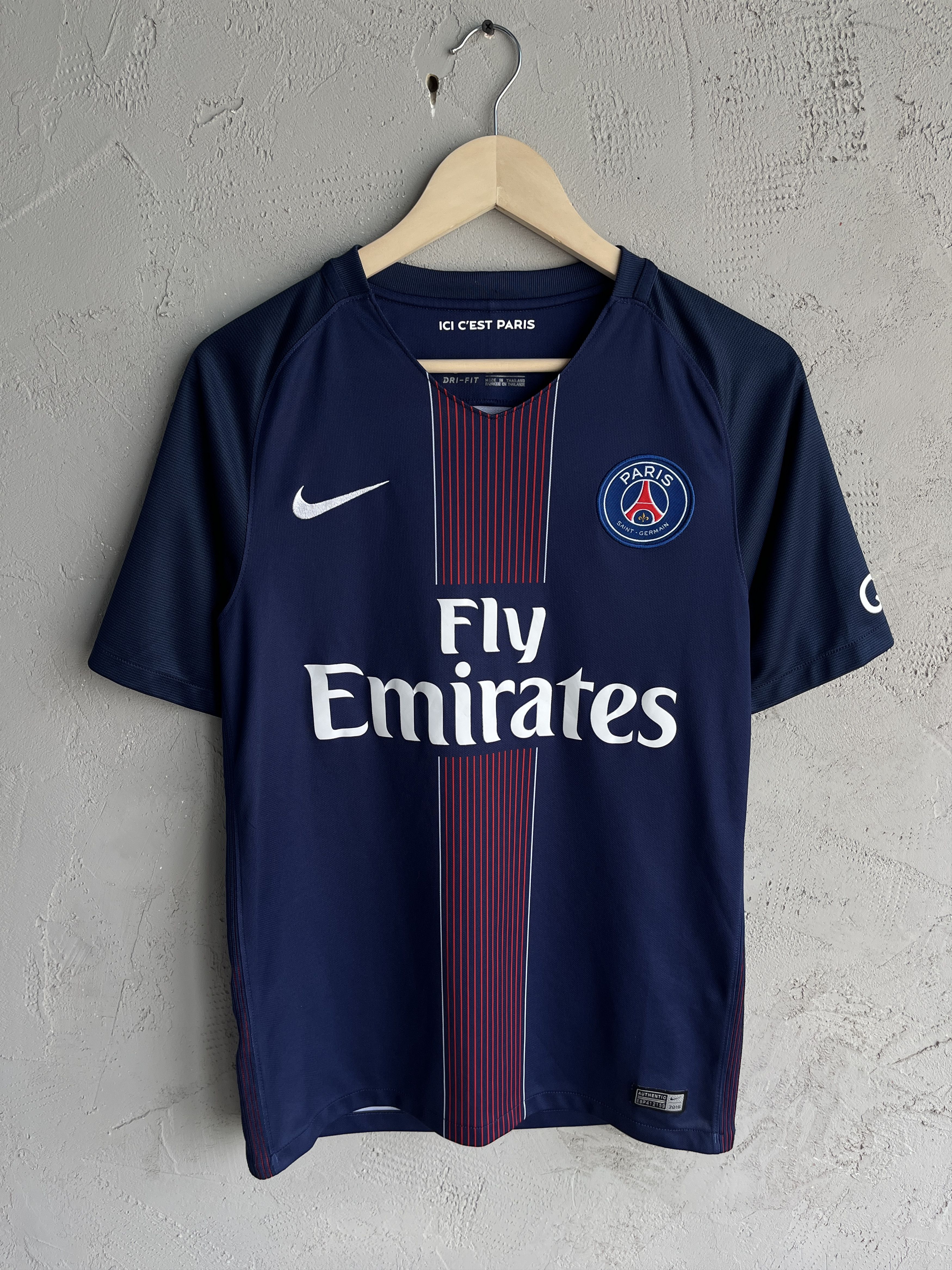 Nike × Vintage PSG PARIS SAINT-GERMAIN 2016/2017 SHIRT SOCCER JERSEY NIKE Size US S / EU 44-46 / 1 - 1 Thumbnail