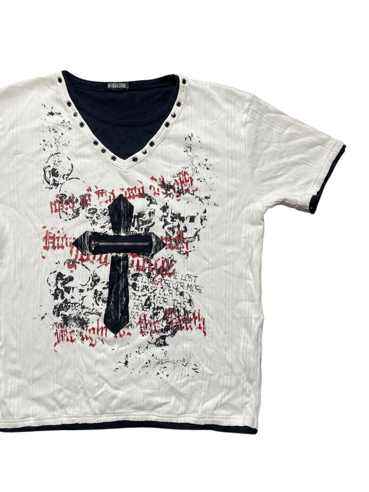Japanese Brand VINTAGE JAPANESE BRAND BA-TSU STUDIO CROSS DESIGN PUNK Size US L / EU 52-54 / 3 - 4 Thumbnail