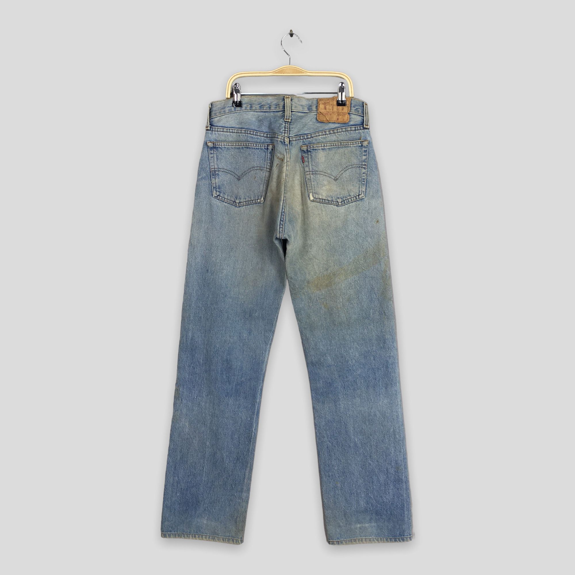 Levi's Size 29x31 Vintage 90s Levi's 501 High Rise Jeans S1893 Size 29" - 9 Thumbnail
