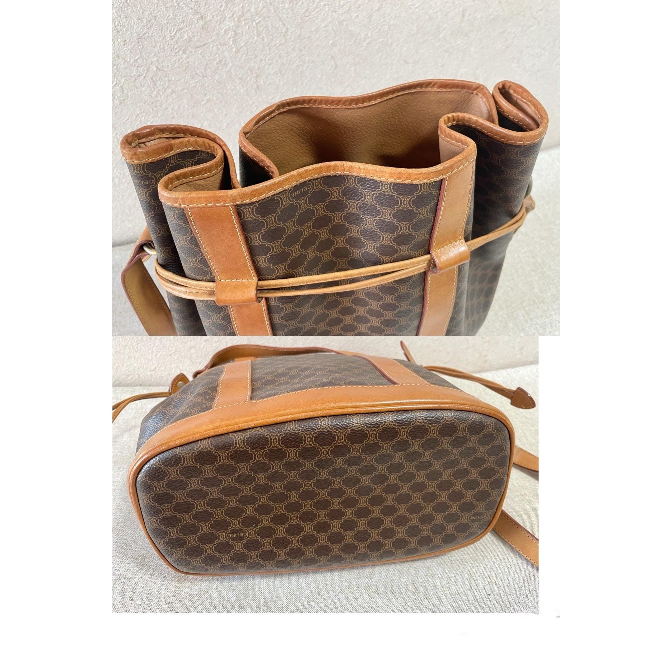 Celine Vintage Celine hobo bucket shoulder bag in classic brown Size ONE SIZE - 10 Thumbnail