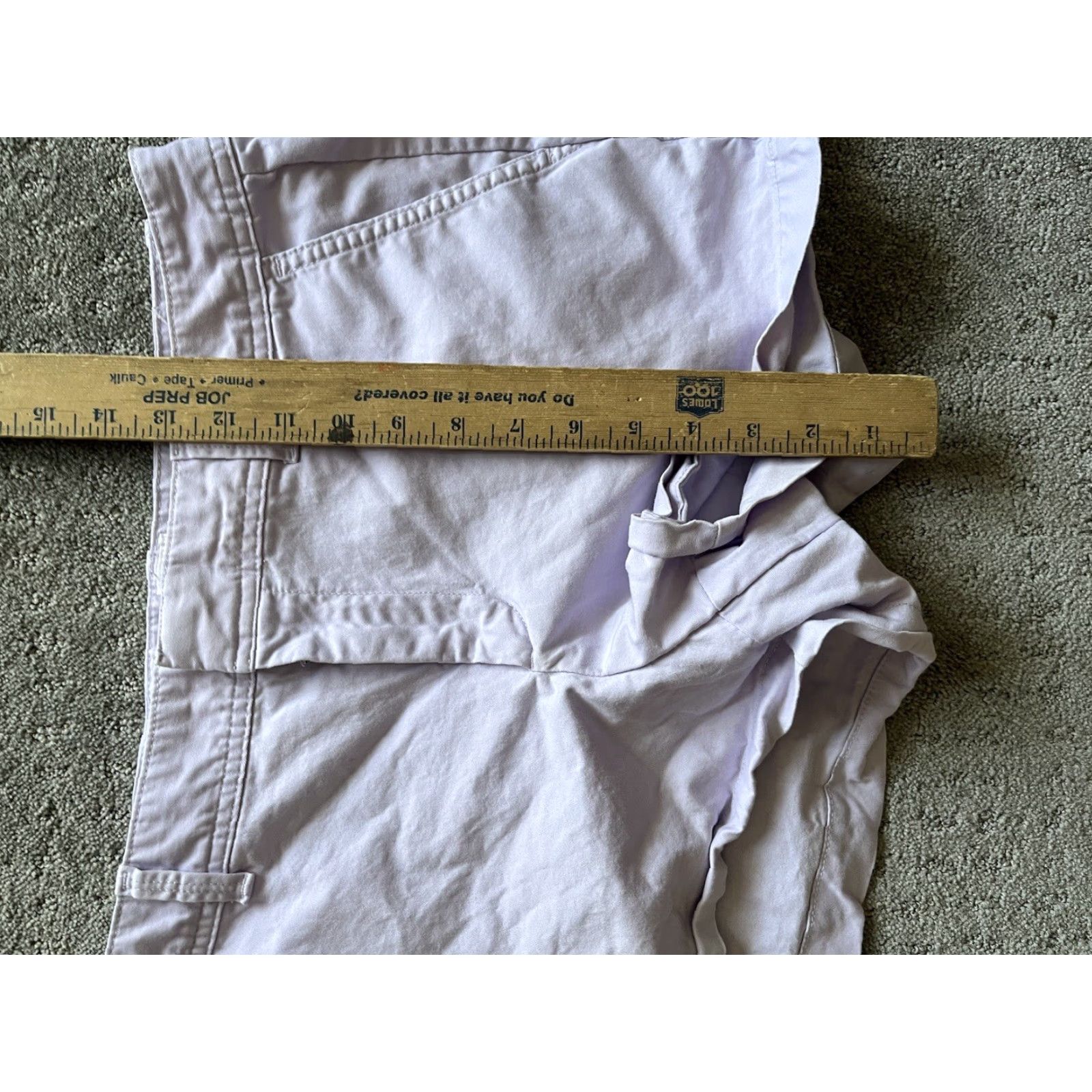 Gap Gap Shorts Women's Khaki Light Purple City Short Mid Rise Size 10 Size 32" / US 10 / IT 46 - 4 Thumbnail