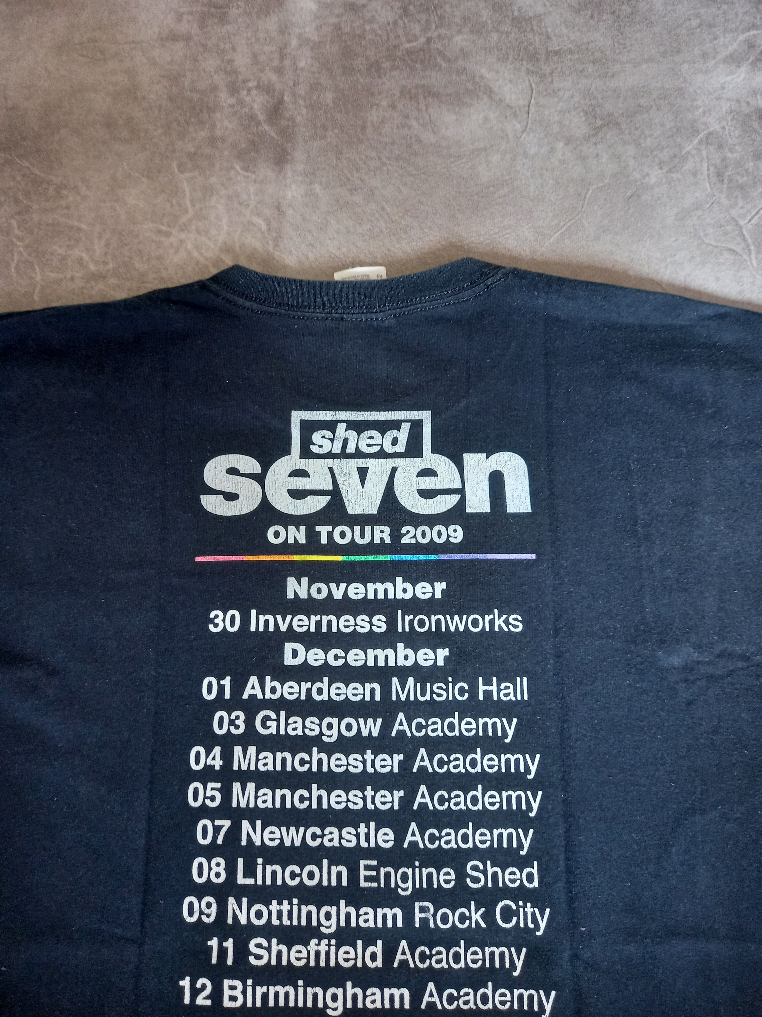 Band Tees Vintage Tee Shed Seven Tour 2009 Band Britpop Size US M / EU 48-50 / 2 - 1 Thumbnail