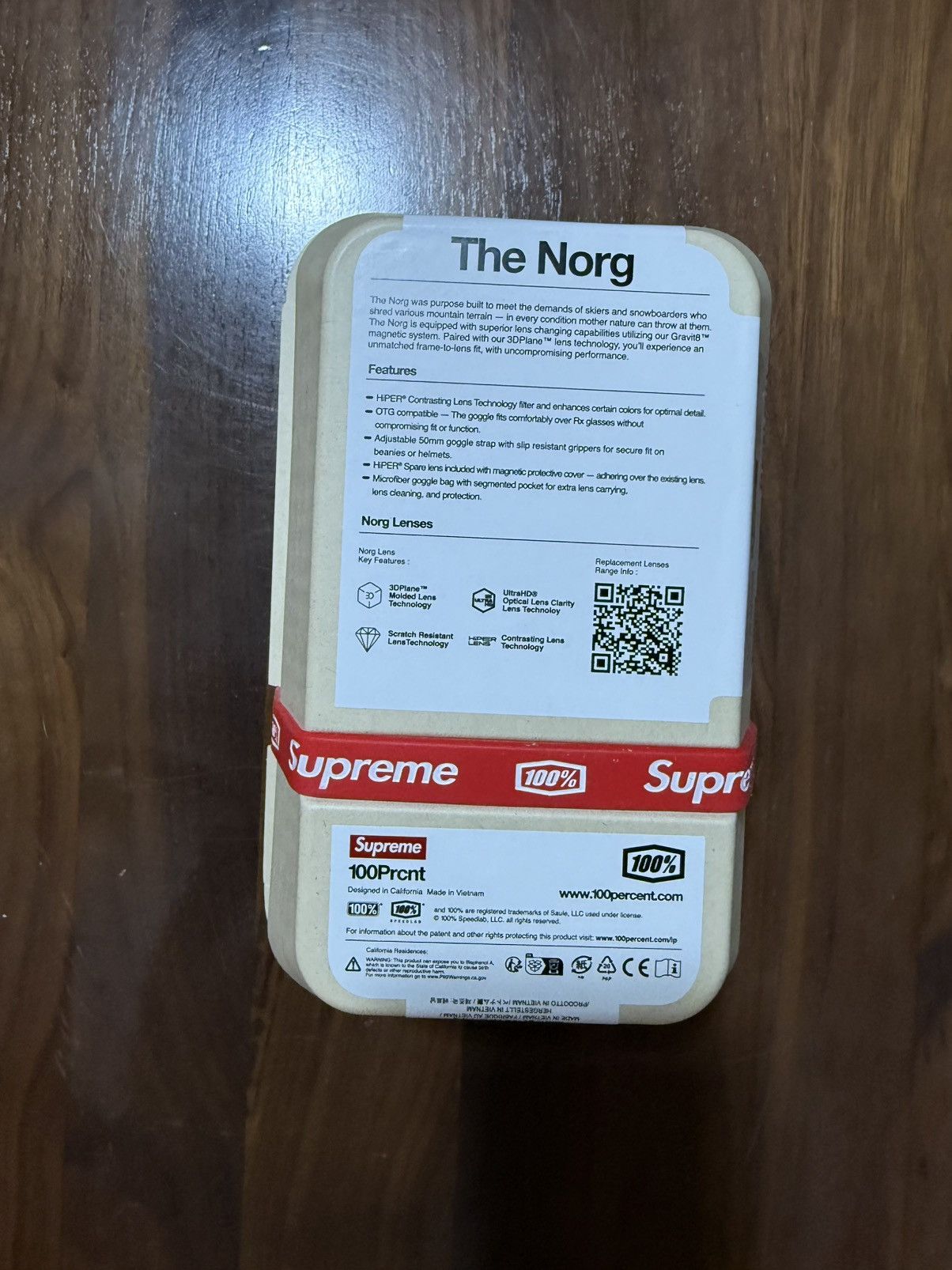 Supreme Supreme 100% NORG Goggles Snow Camo Ski Snowboard HiPER Lens Size ONE SIZE - 5 Thumbnail