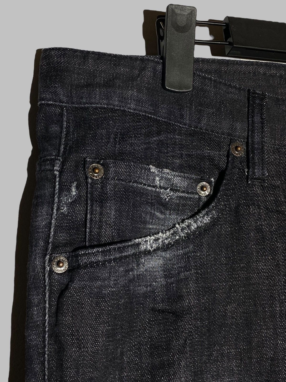 Dsquared2 🔥 DSQUARED2 BLACK WASHED JEANS SLIM TAPERED Y2K VIBES Size US 40 / EU 56 - 5 Thumbnail