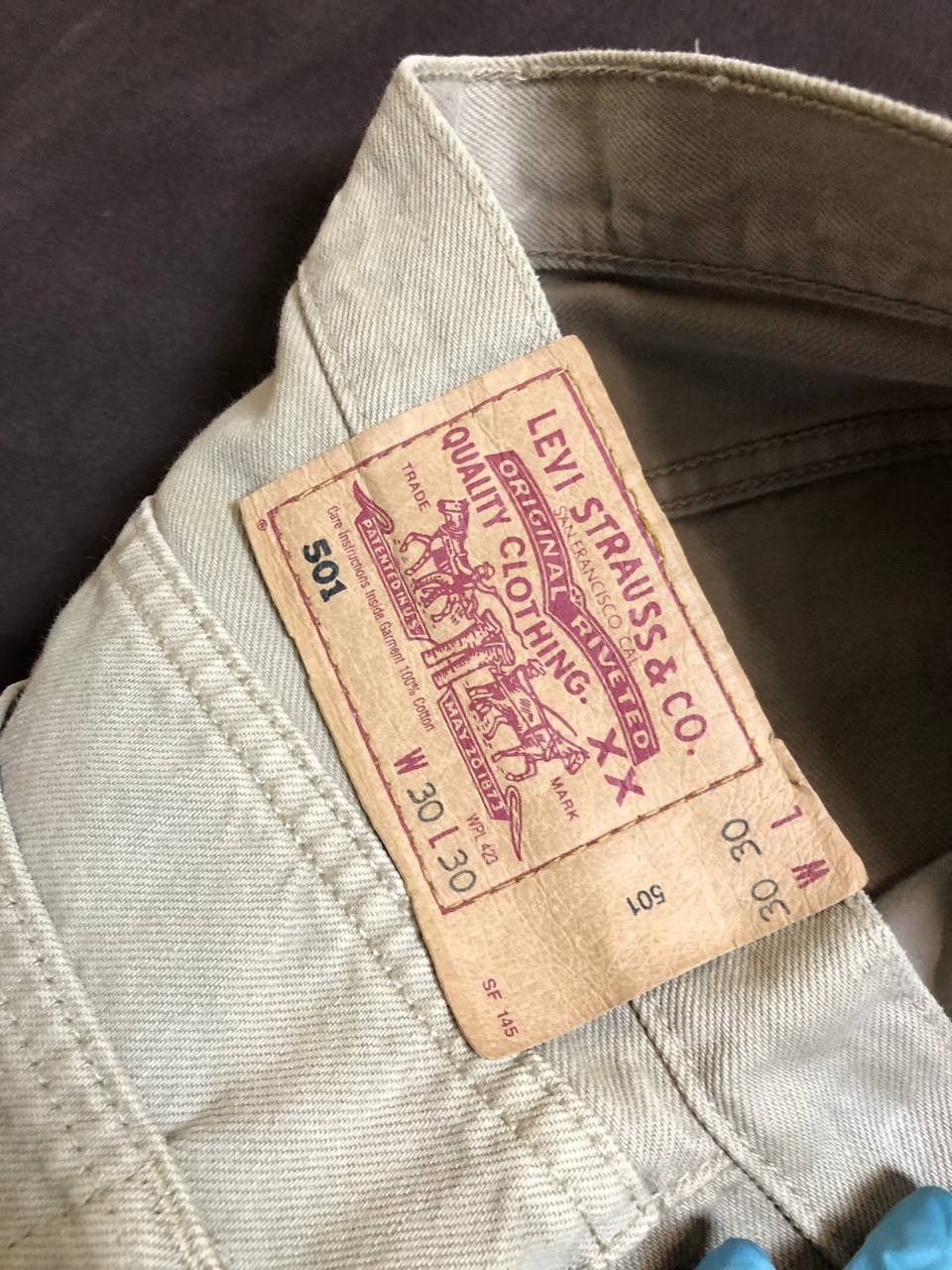 Levi's Levi's 501 Beige Jeans Button Fly Straight jeans Size US 30 / EU 46 - 2 Thumbnail