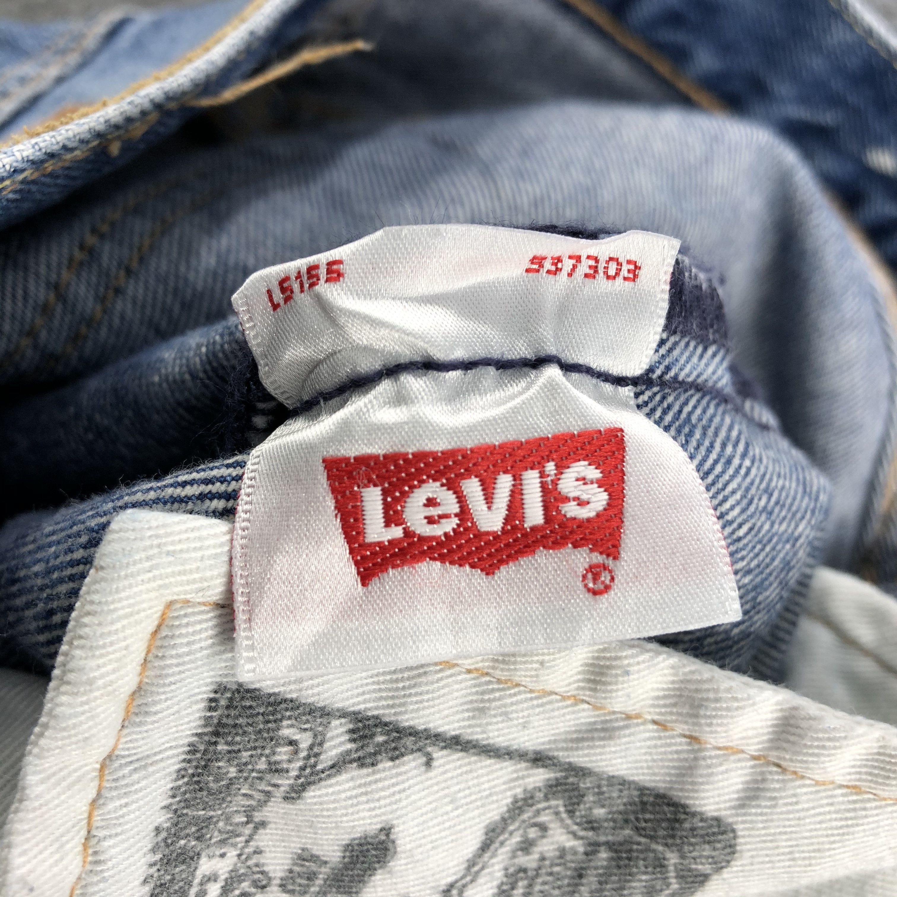 Levi's Distress Levis 501 Jeans-JM838 Size US 31 - 12 Thumbnail