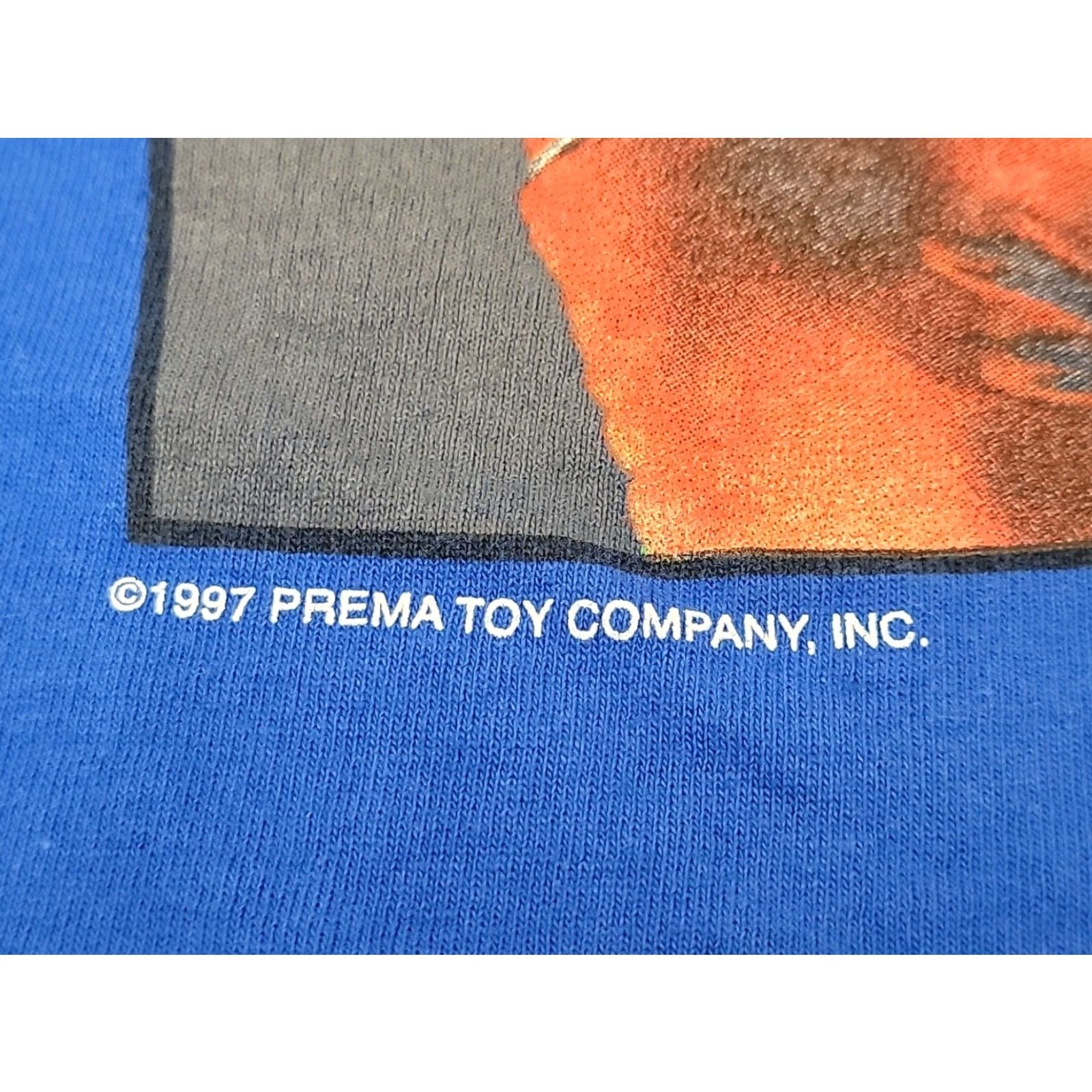 Vintage VINTAGE Gumby Sport Logotel Polo Sport Parody Graphic T-Shirt Mens Large Blue 1990s Hip Hop Logotel Mens L Size US L / EU 52-54 / 3 - 6 Thumbnail
