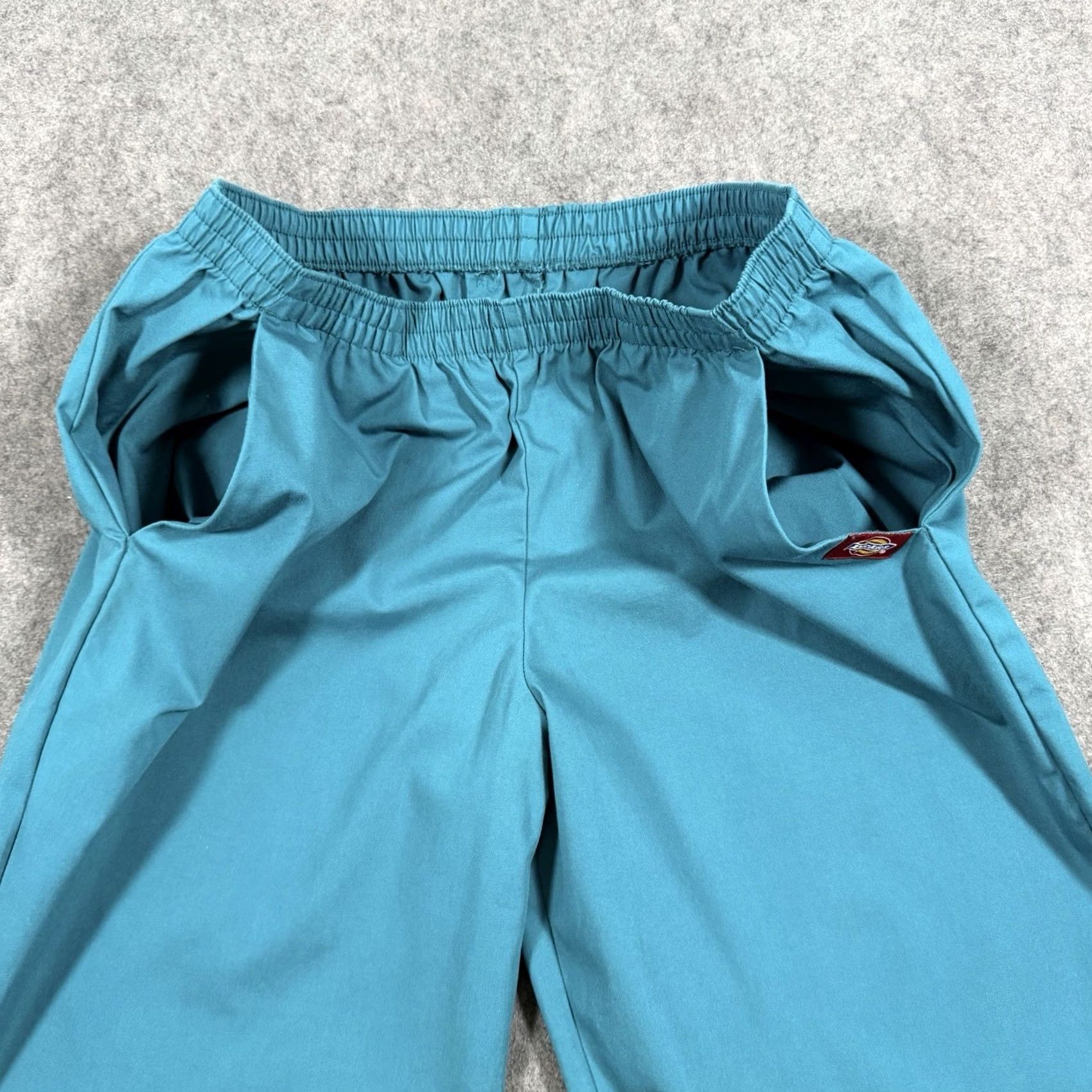 Dickies Dickies Elastic Waist Scrub Pants Women Sz Medium (Actual 31x29.5) Teal Green Size 32" / US 10 / IT 46 - 6 Thumbnail