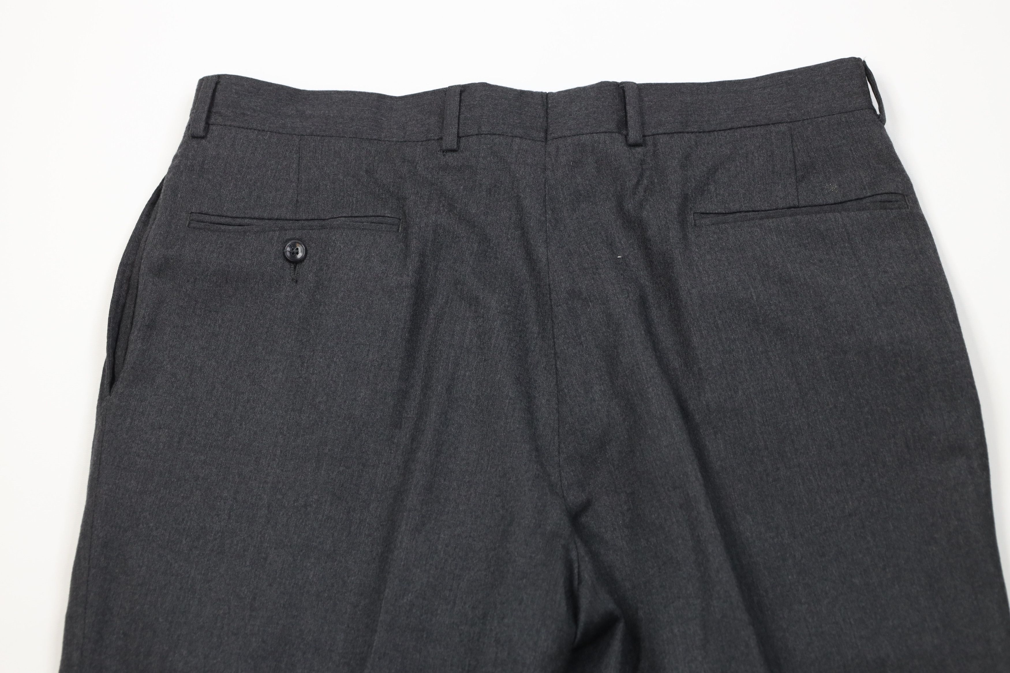 Vintage Vintage 90s Streetwear Cashmere Wide Leg Chino Pants Gray Size US 36 / EU 52 - 10 Thumbnail
