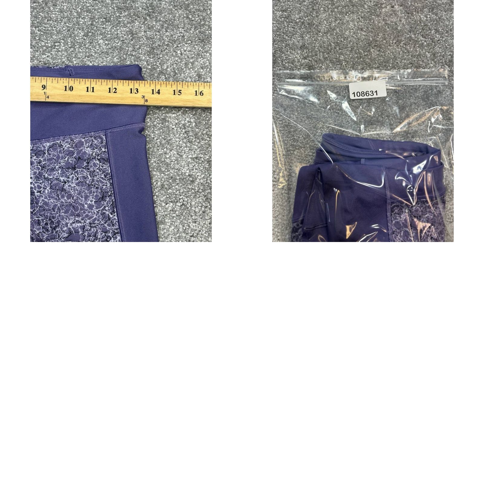 Under Armour Under Armour Leggings Shirt Womens Medium Purple Printed Cropped Activewear Compression HeatGear Size 32" / US 10 / IT 46 - 8 Thumbnail