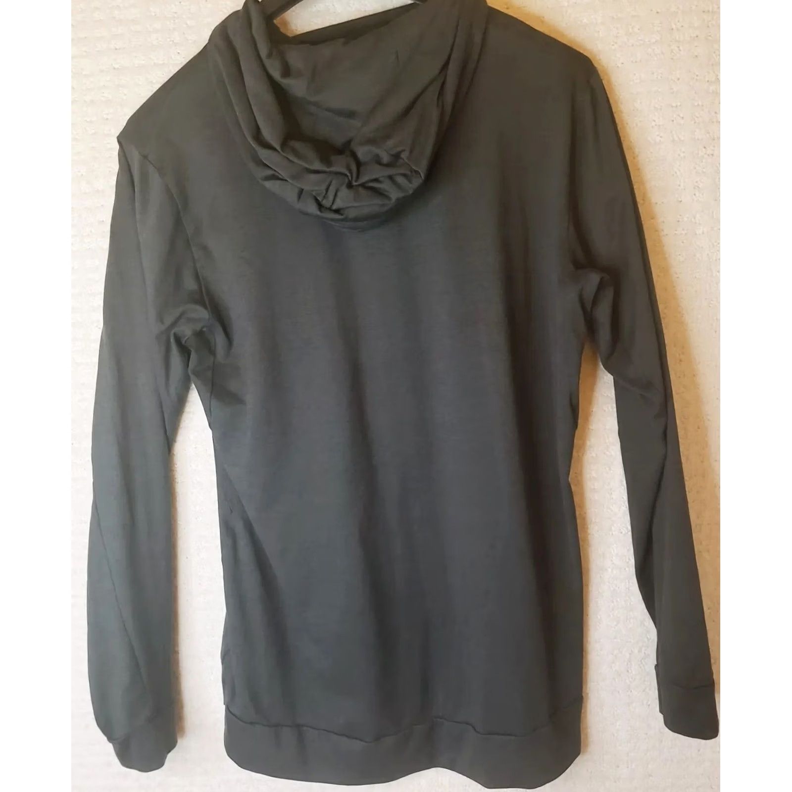 Nike Nike Dri-Fit Hooded Shirt Mens M Dark Gray Long Sleeve Swoosh Logo Shirts Size US M / EU 48-50 / 2 - 6 Thumbnail