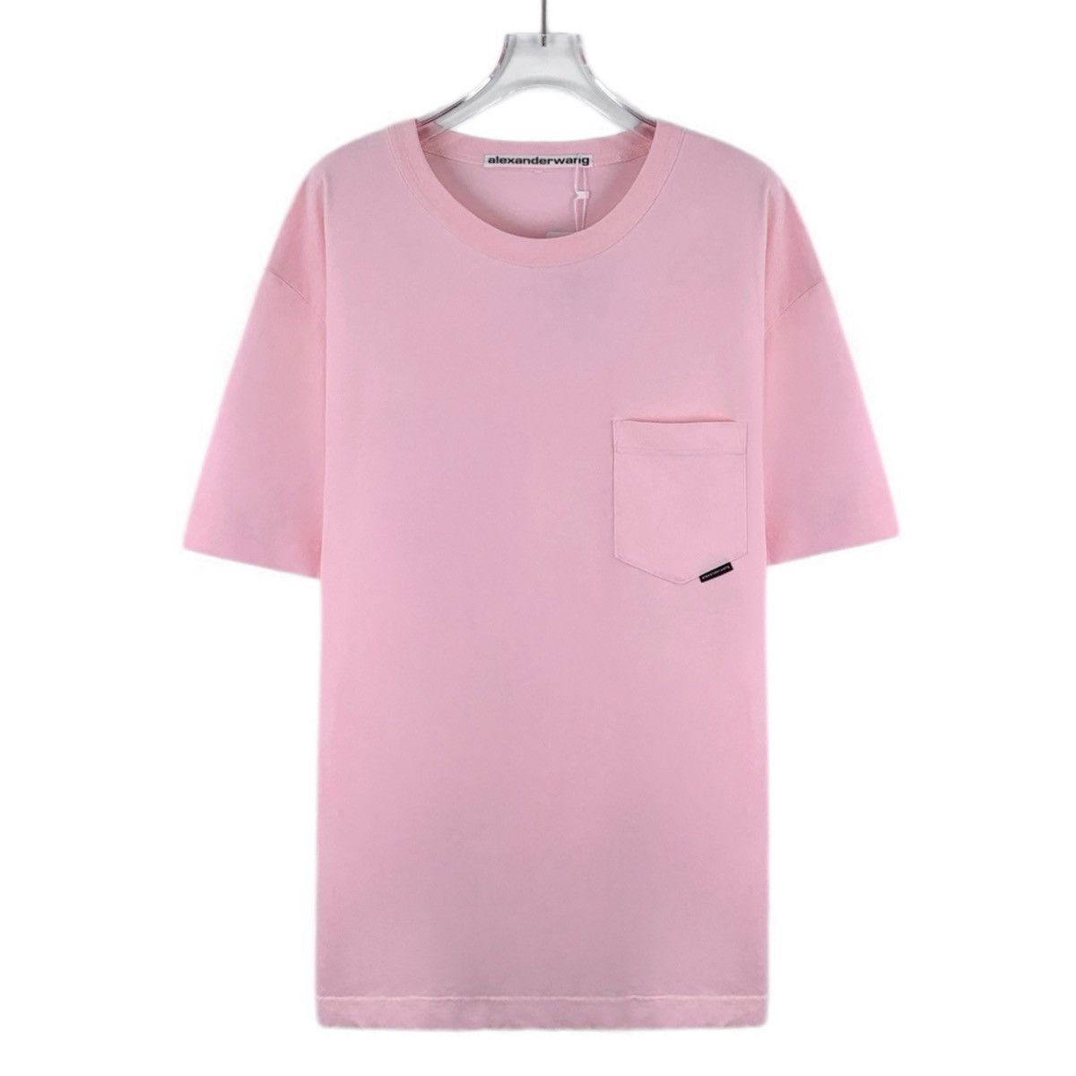 Alexander Wang Alexander Wang Pink Pocket Design Short Sleeve T-shirt K26WX Size XL / US 12-14 / IT 48-50 - 1 Thumbnail