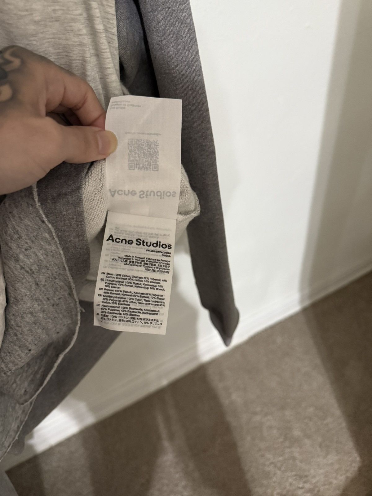 Acne Studios Acne Studios Layered Hoodie size large Size US L / EU 52-54 / 3 - 5 Thumbnail
