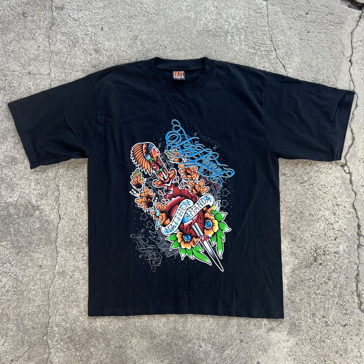 Affliction × Southpole × Vintage Y2K Southpole Affliction Style AOP Graphic Rave Tshirt Size US XL / EU 56 / 4 - 1 Thumbnail