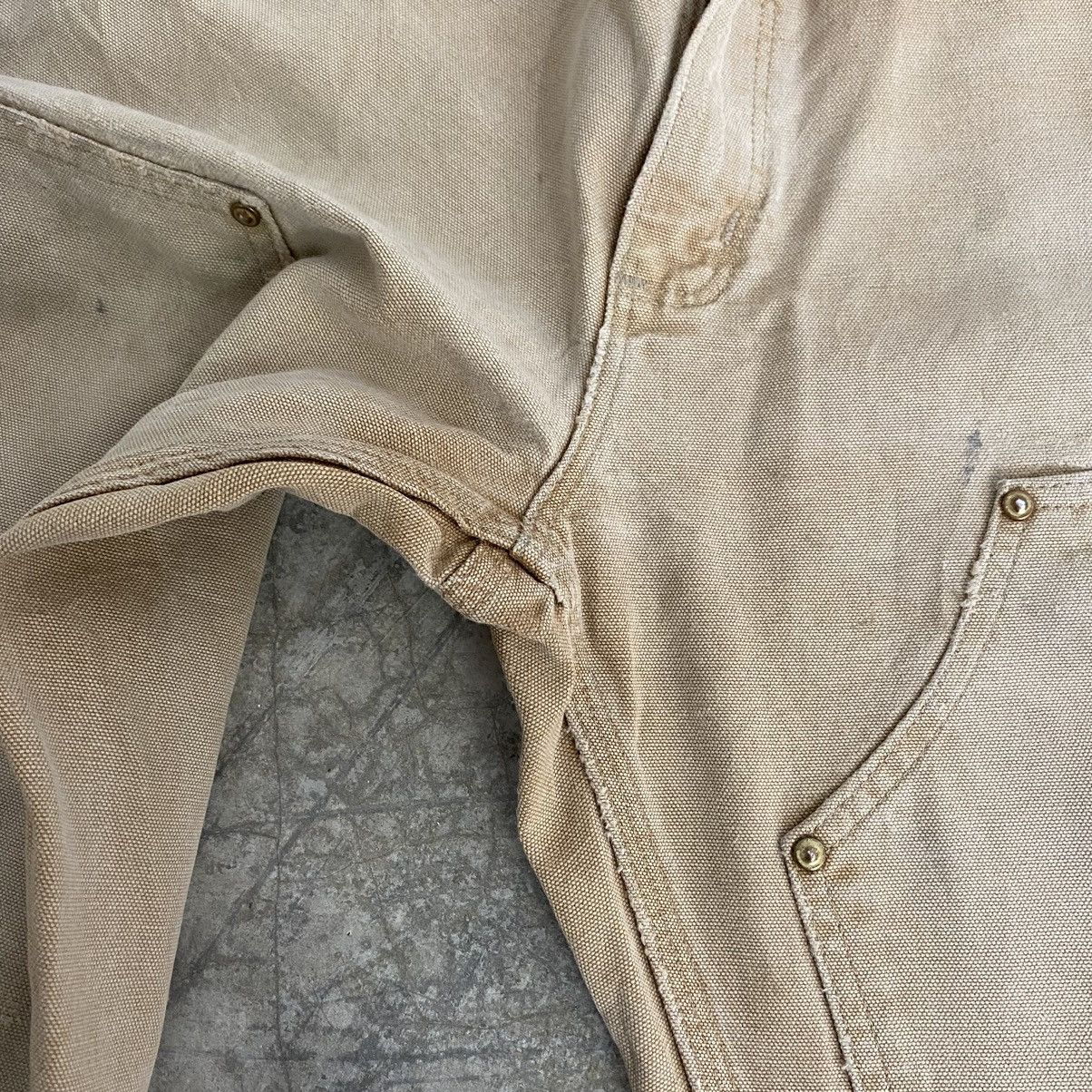 Carhartt Vintage Carhartt Double Knee Faded Tan Carpenter Pants Size US 29 - 12 Thumbnail