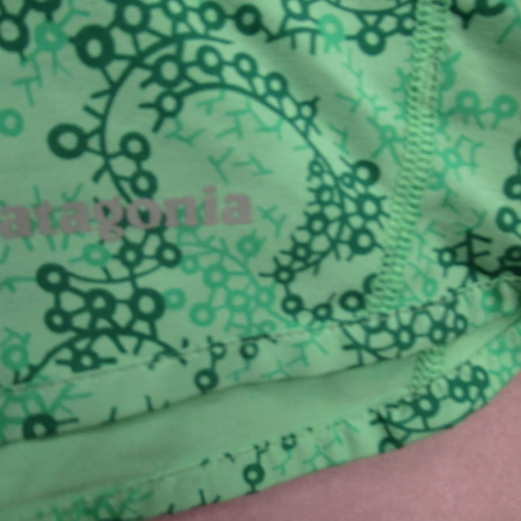 Patagonia Patagonia Skirt Womens Large Midi Flare Green Outdoor Lightweight Pockets Theme Logo Casual Size 36" / US 14 / IT 50 - 2 Thumbnail