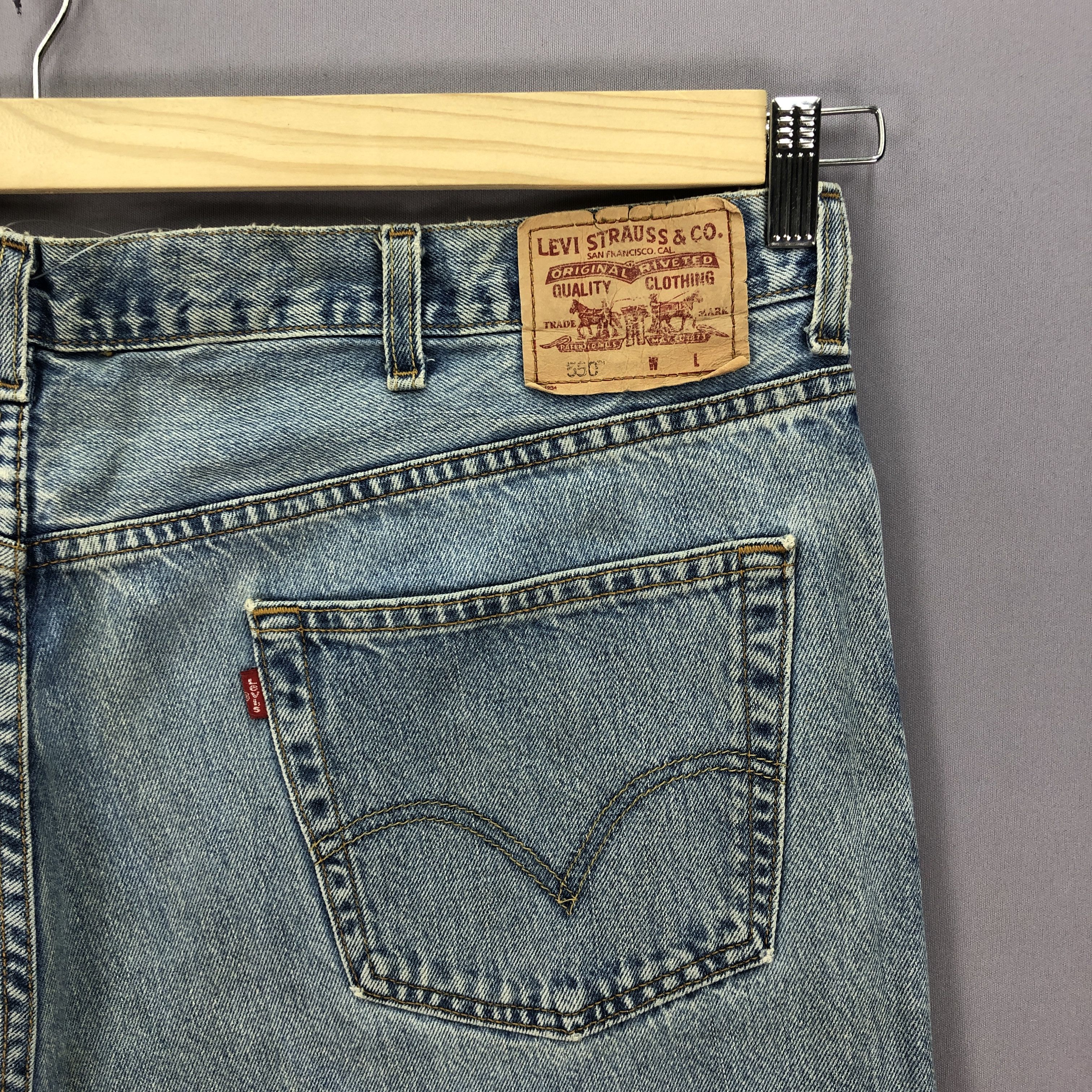 Levi's Vintage Levis Light Wash Faded Jeans Levi's 550 Baggy Denim Size US 44 / EU 60 - 5 Thumbnail