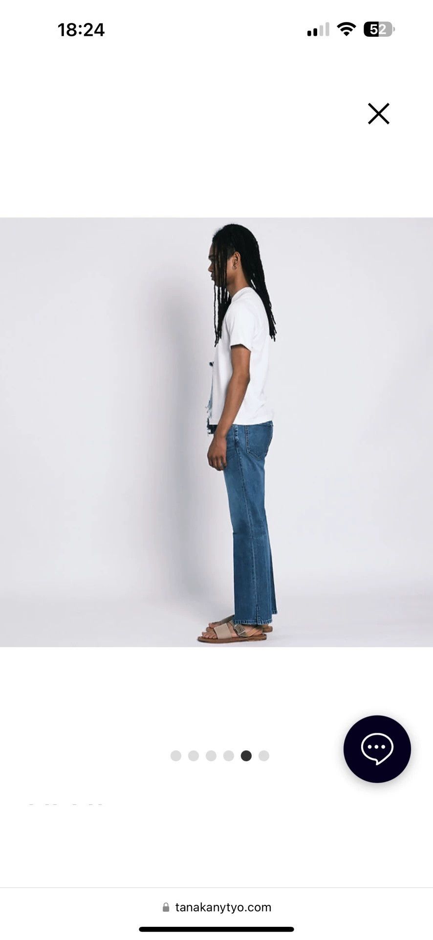 TANAKA tanaka LeChoppe Exclusive slit jeans 29 (oversized) Size US 29 - 1 Thumbnail