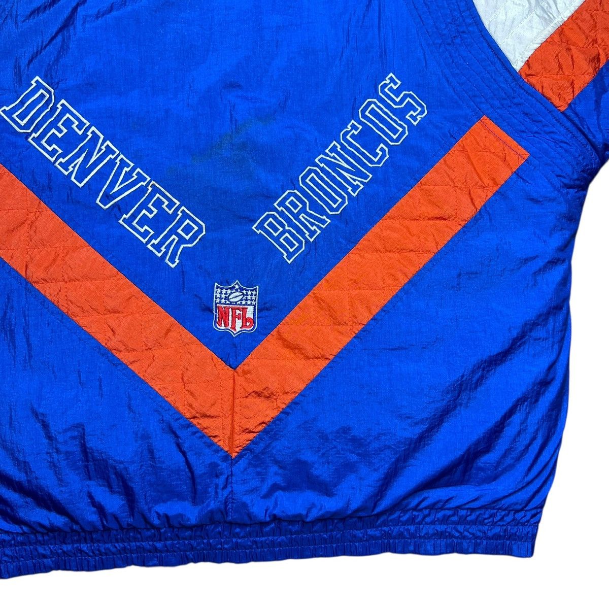 Starter Vintage 1990s NFL Denver Broncos Starter Blue Puffer Jacket Size US L / EU 52-54 / 3 - 14 Thumbnail