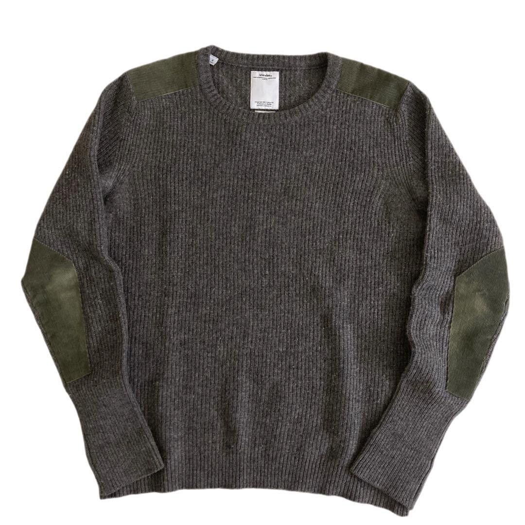 Visvim Visvim gray wool knit sweater 0112405012001 Size US M / EU 48-50 / 2 - 1 Thumbnail