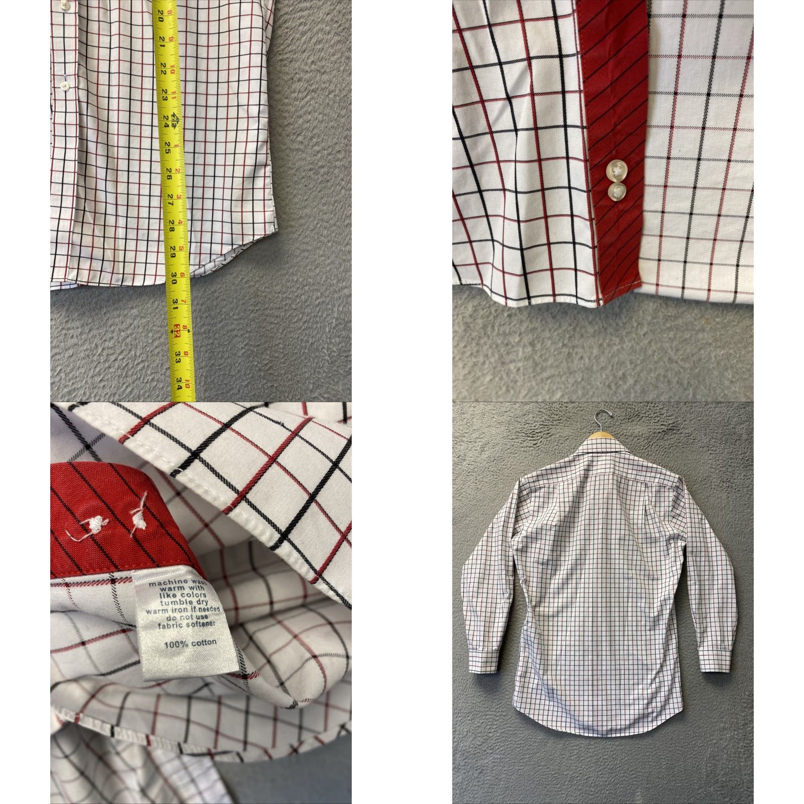 Vintage VINTAGE Paul Frederick Button Shirt Long Sleeve blue white Check Regular 15.5 Mens Button-Up Shirt 15-32 /0482 Size US L / EU 52-54 / 3 - 8 Thumbnail