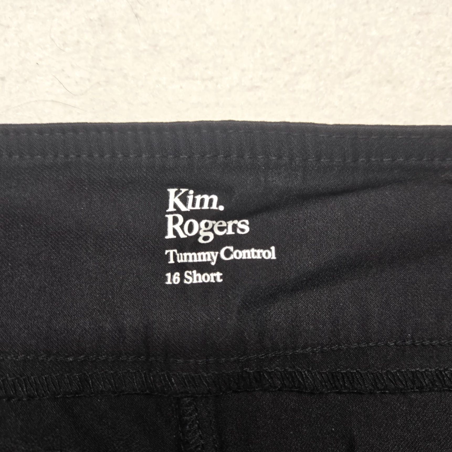 Vintage Kim Rogers Women's Casual Pants 16 Short Black Pockets Dress Pants Style 27in Inseam Size 38" / US 16 / IT 52 - 3 Thumbnail