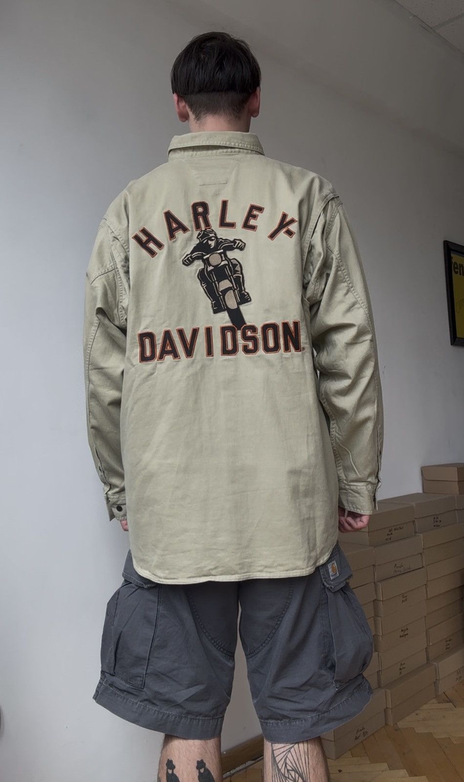 Harley Davidson HARLEY-DAVIDSON Motors Motorcycle Patch Mechanic Work Shirt Size US XXL / EU 58 / 5 - 1 Thumbnail