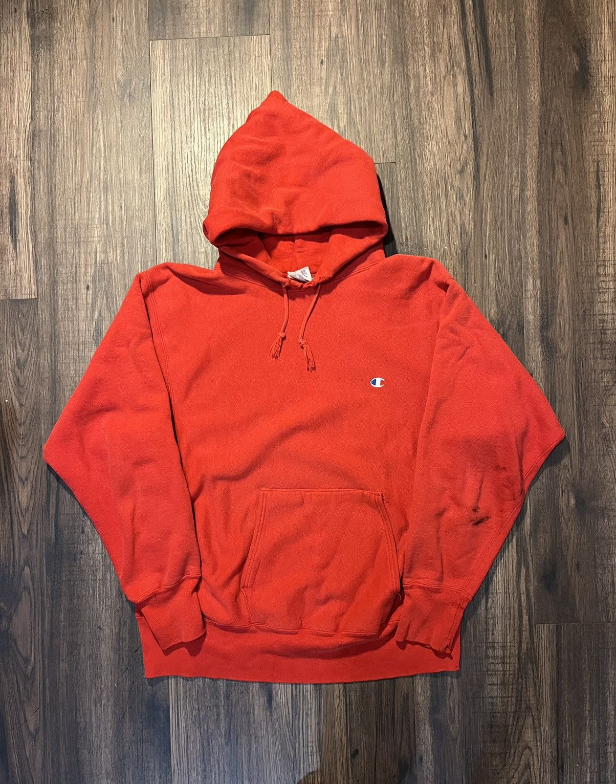 Vintage 🔥Vintage 80s Champion Reverse Weave Hoodie Sweatshirt Red 🔥 |  Grailed