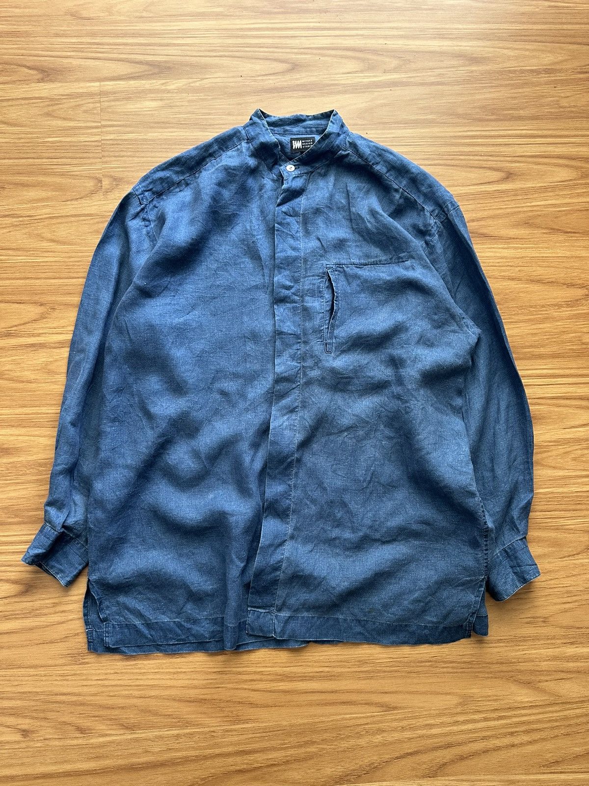 image of 1980-Issey Miyake Im Product Denim Hidden Button (Oversized), Men's (Size XL)