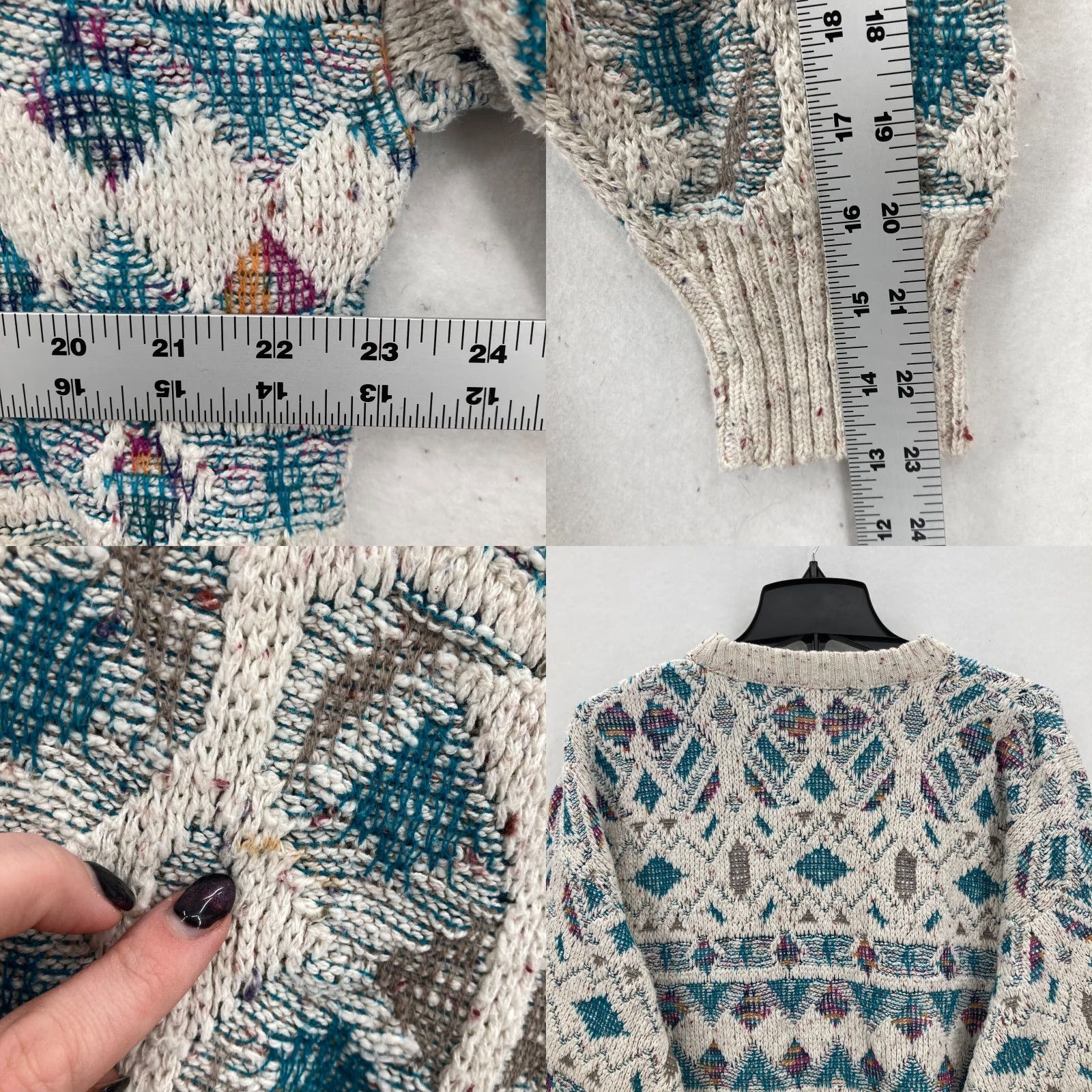 Croft & Barrow Vintage Croft & Barrow 3D Knit Sweater Mens XL Southwestern Geometric Knit USA Size US XL / EU 56 / 4 - 8 Thumbnail