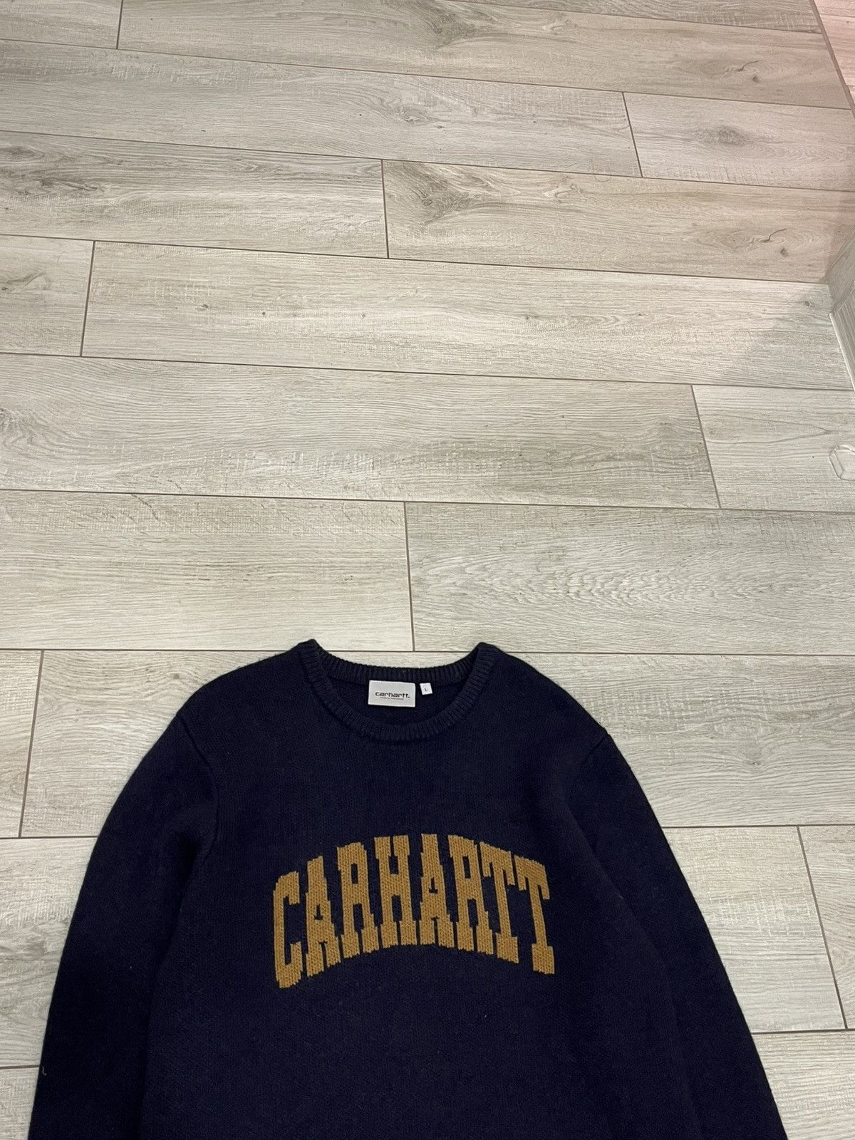 Carhartt Carhartt Big Logo Camo Knit Sweater Size US L / EU 52-54 / 3 - 2 Thumbnail