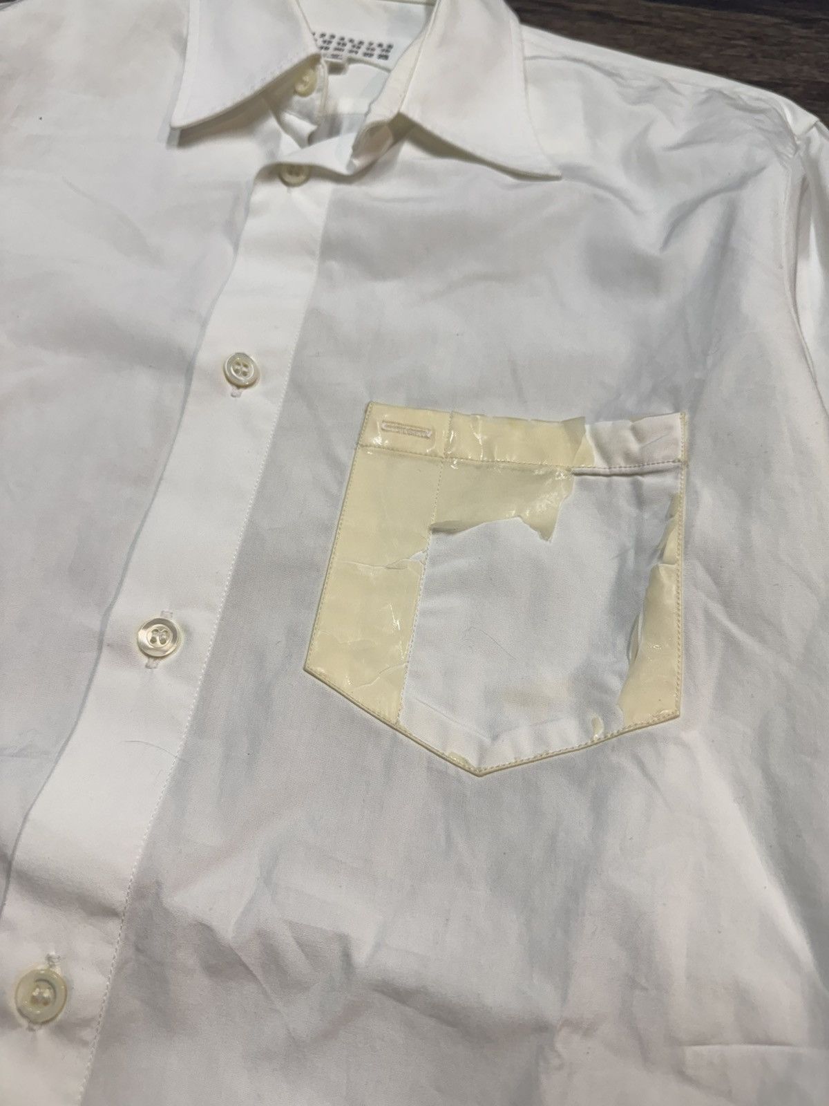 Maison Margiela Maison Margiela Plastic Dipped Pocket Button Up Size US M / EU 48-50 / 2 - 3 Thumbnail