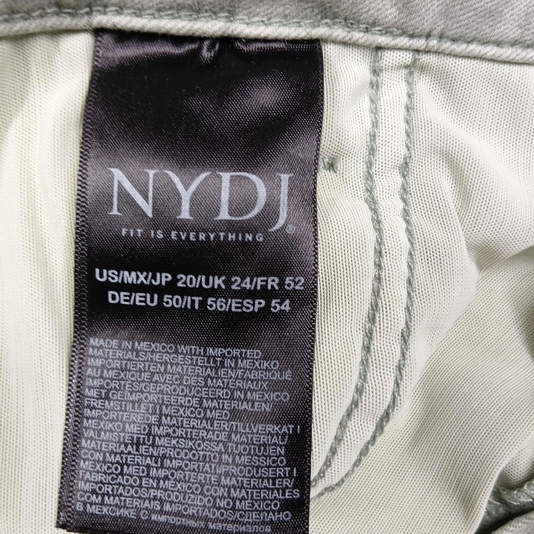 NYDJ NYDJ Jeans Womens 20 Plus Curves 360 Slim Straight Ankle Desert Wil NWT Jeans Slim Straight Ankle Plus Size 20 Womens Green Size 42" / US 20 - 5 Thumbnail