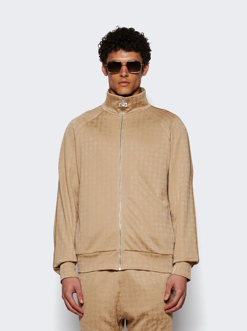 Givenchy o1mle0326 Vintage Full Zipped Tracksuit Sweatshirt Neutrals Size US XL / EU 56 / 4 - 2 Thumbnail
