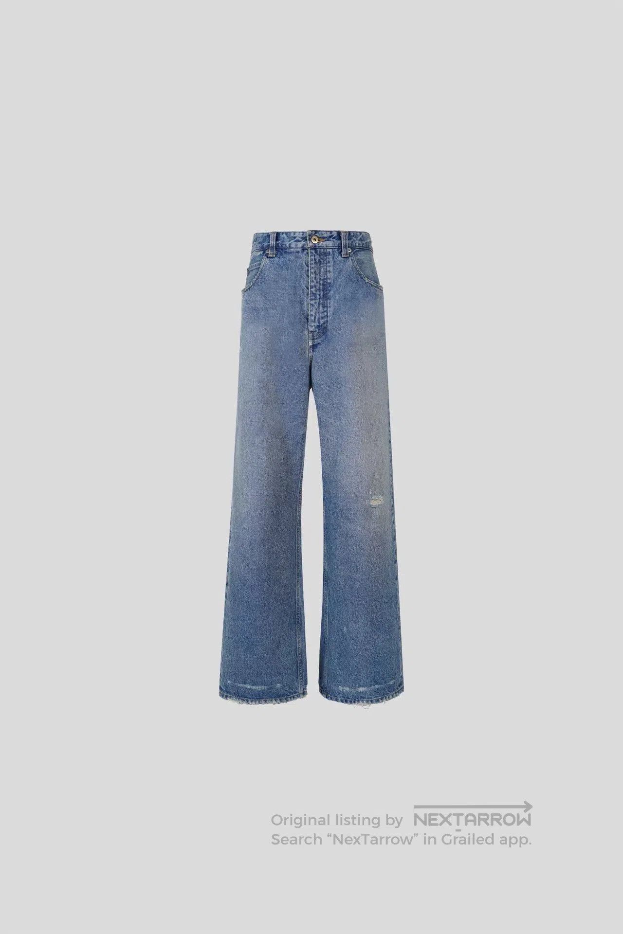 Vuja De distressed selvedge blue jeans for casual wear. Size US 34 / EU 50 - 2 Thumbnail