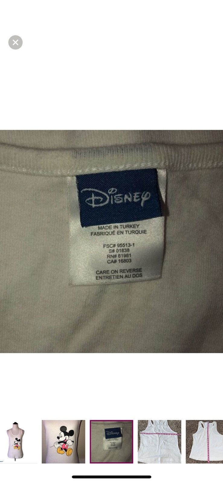 Disney Disney medium Mickey Mouse tank top Size M / US 6-8 / IT 42-44 - 3 Thumbnail
