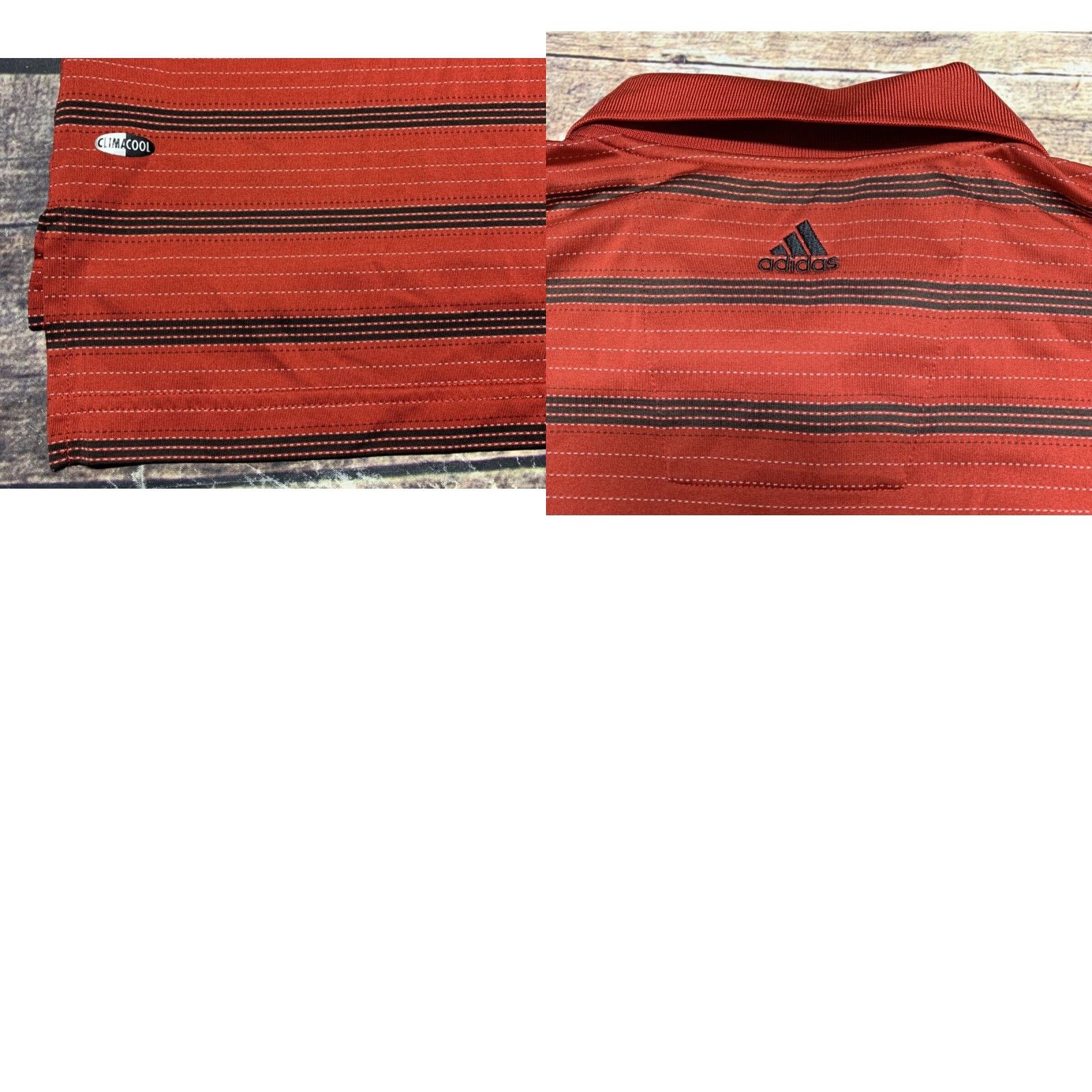 Adidas Mens Adidas Climacool Polo Shirt Short Sleeve Button Size Large Red Nike? Size US L / EU 52-54 / 3 - 8 Thumbnail