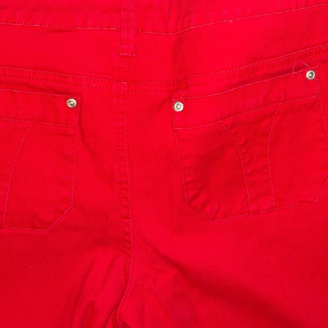 Faded Glory Capris Jean Red Pants Stretch Missy Size 8 Y2K 90s Casual Size 30" / US 8 / IT 44 - 4 Thumbnail