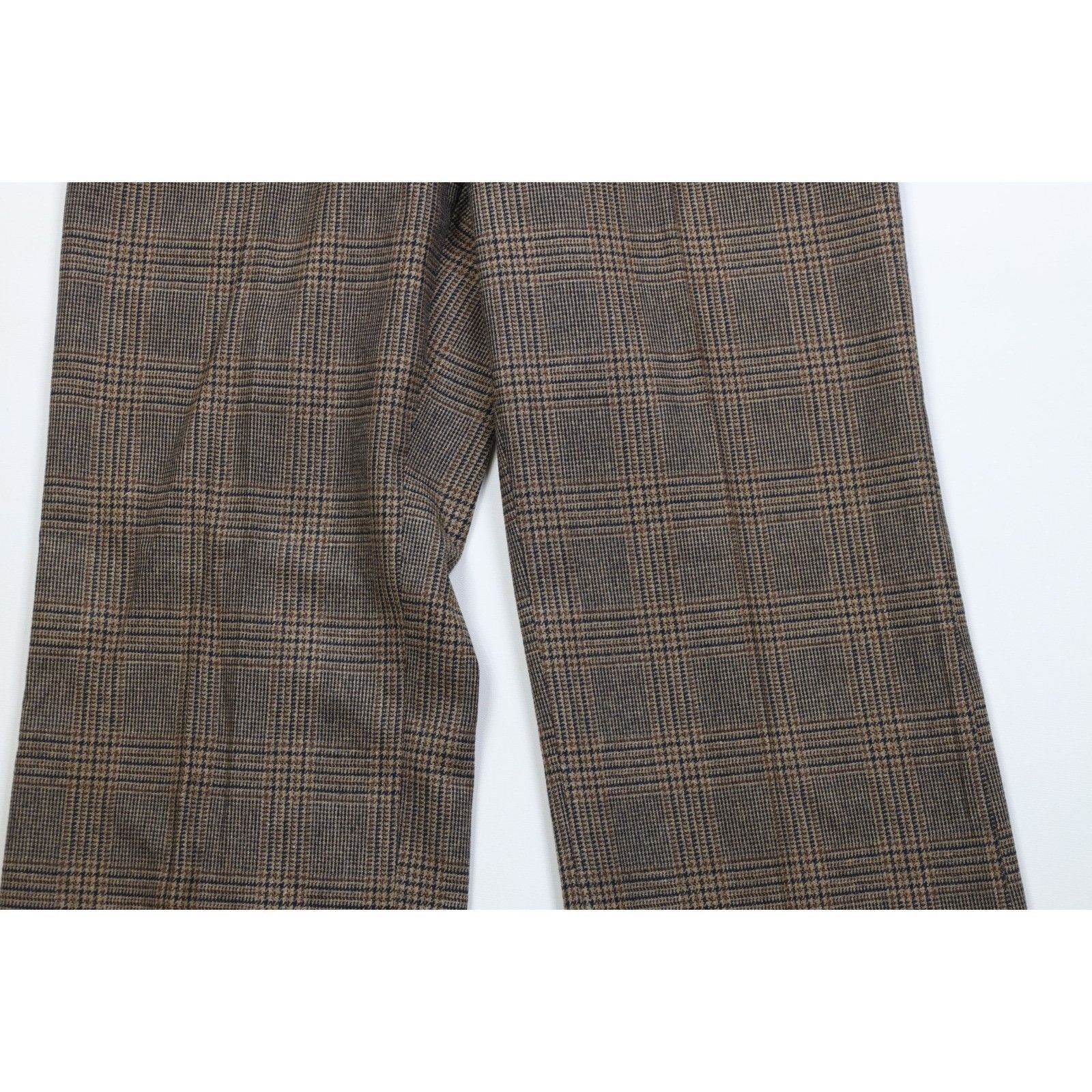 Vintage Vintage 70s Heavy Wool Houndstooth 3 Piece Suit Wedding Size 42L - 11 Thumbnail