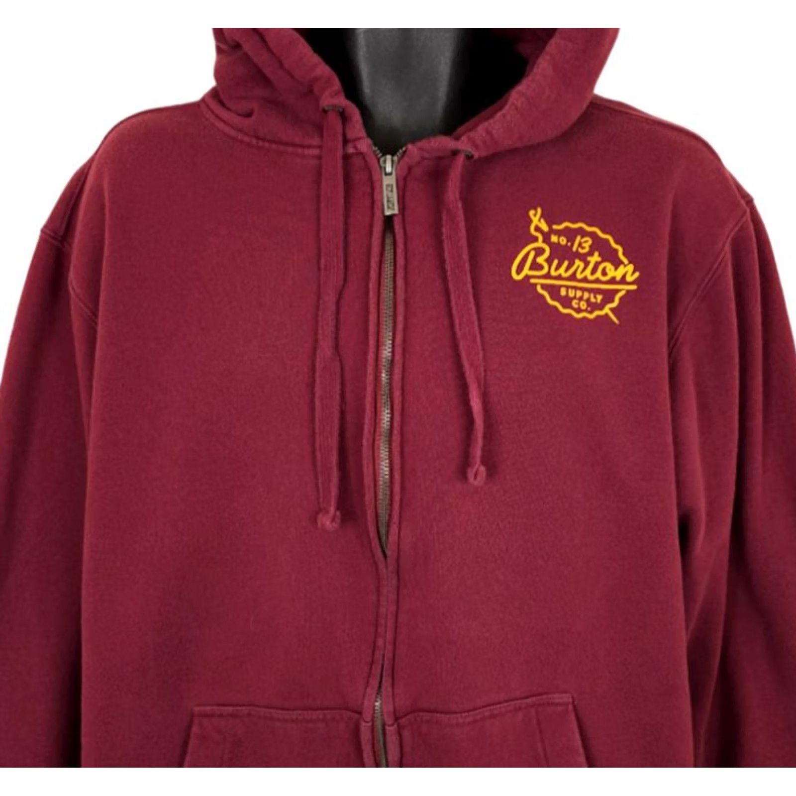 Burton Burton Hoodie Mens XL Red Full Zip Up Ski Snowboarding Sweatshirt Holiday Streetwear Size US XL / EU 56 / 4 - 2 Thumbnail