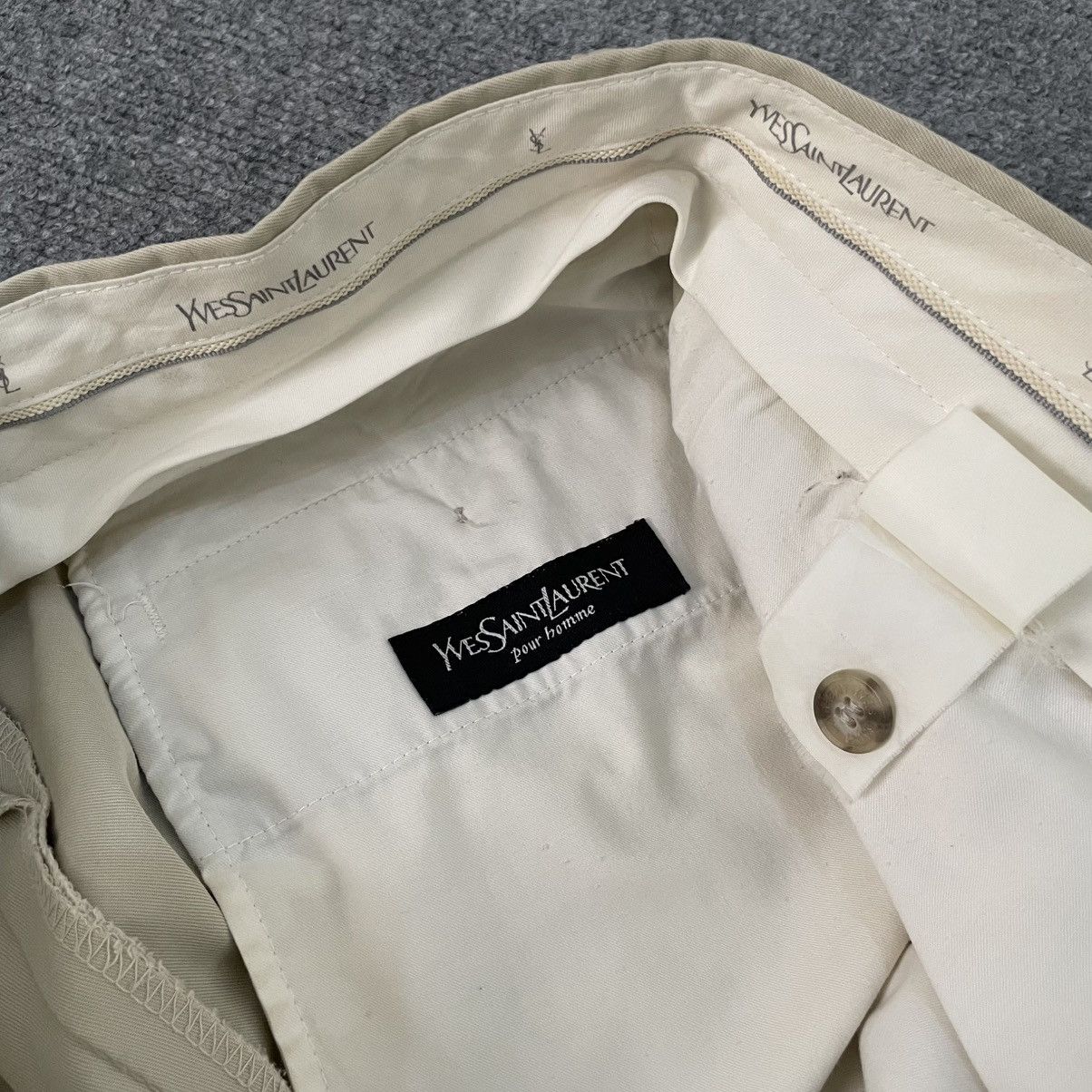 Yves Saint Laurent Yves Saint Laurent Pleated Trouser Workwear Pants Size US 32 / EU 48 - 8 Thumbnail