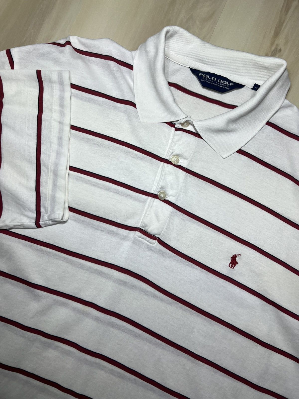 Polo Ralph Lauren Polo Golf Ralph Lauren Pima Cotton Stripe red Polo Shirt Size US L / EU 52-54 / 3 - 1 Thumbnail