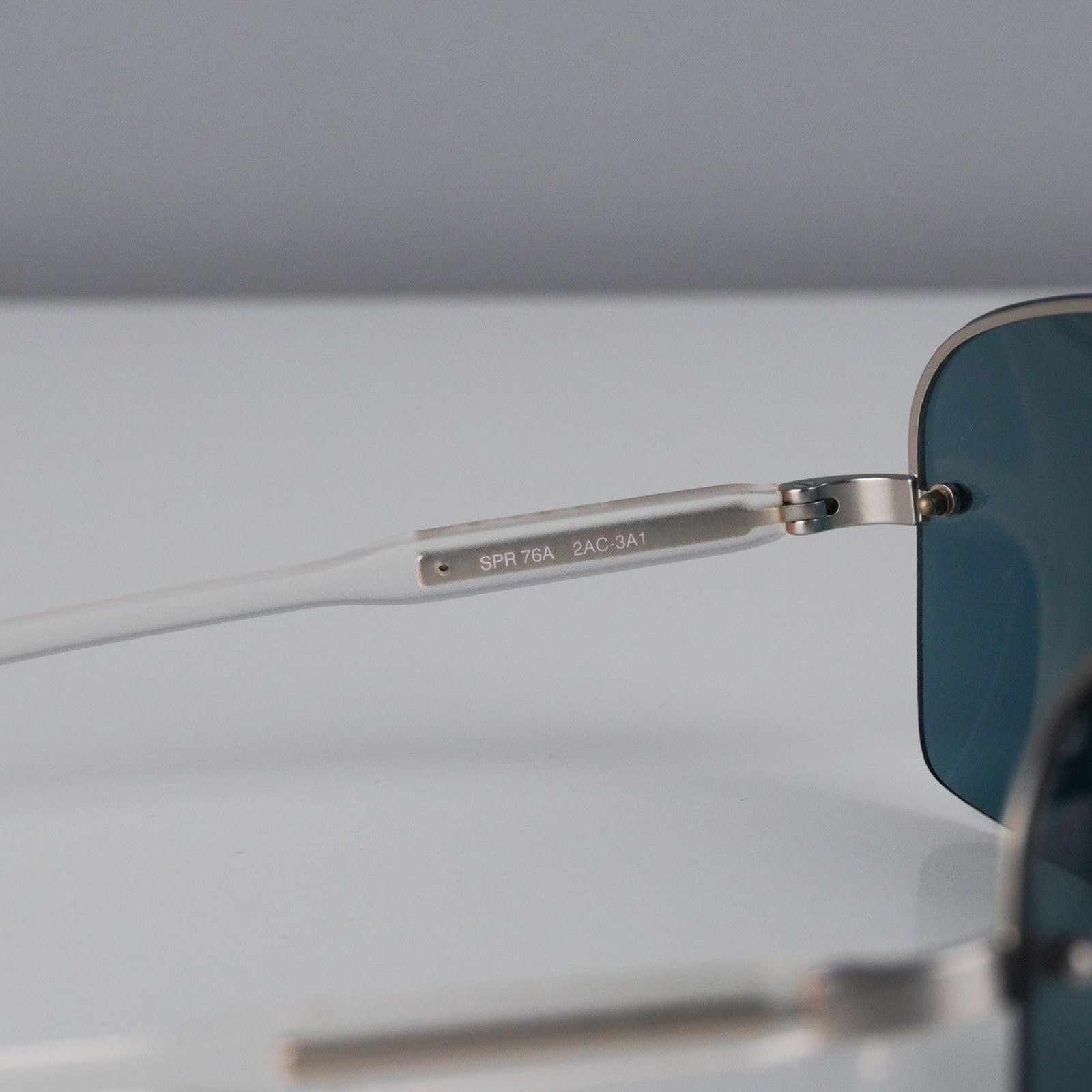 Prada Vintage prada rectangular rimless transparent sunglasses Size ONE SIZE - 5 Thumbnail