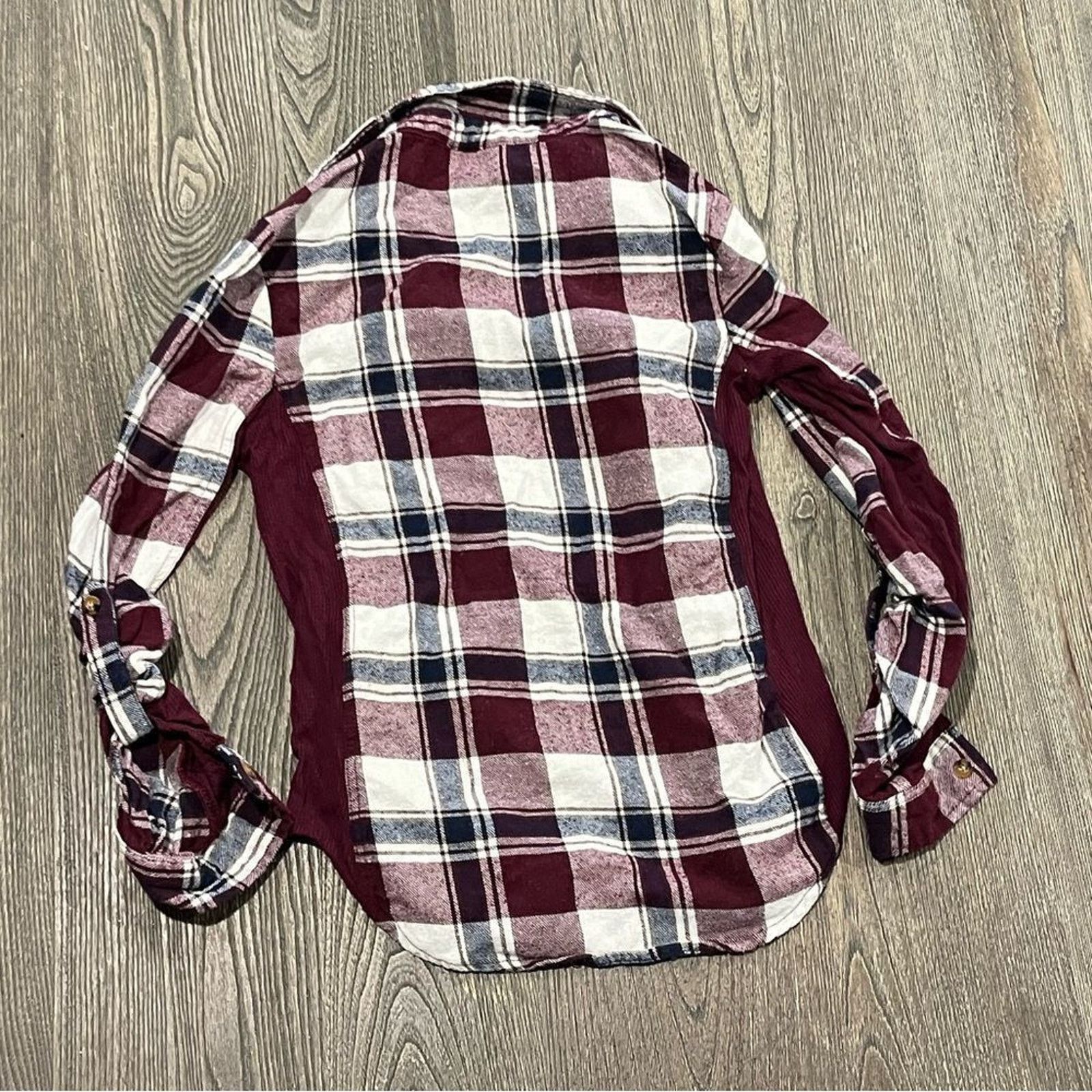 Vintage Polly & Esther Button Up Shirt Plaid Flannel Panel Size S Size S / US 4 / IT 40 - 2 Thumbnail